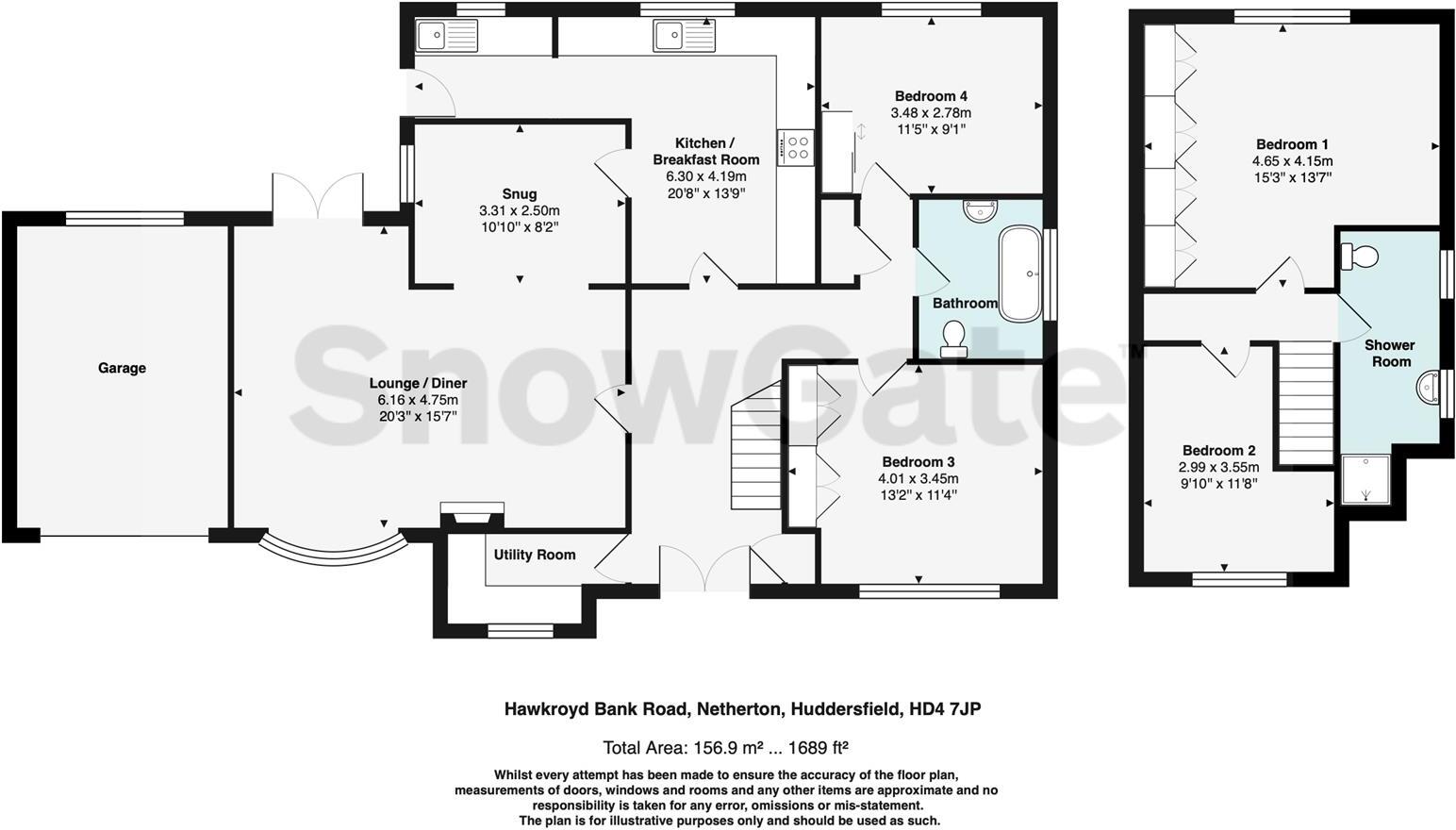 Hawkroyd Bank Road, Netherton, HD4 floorplan