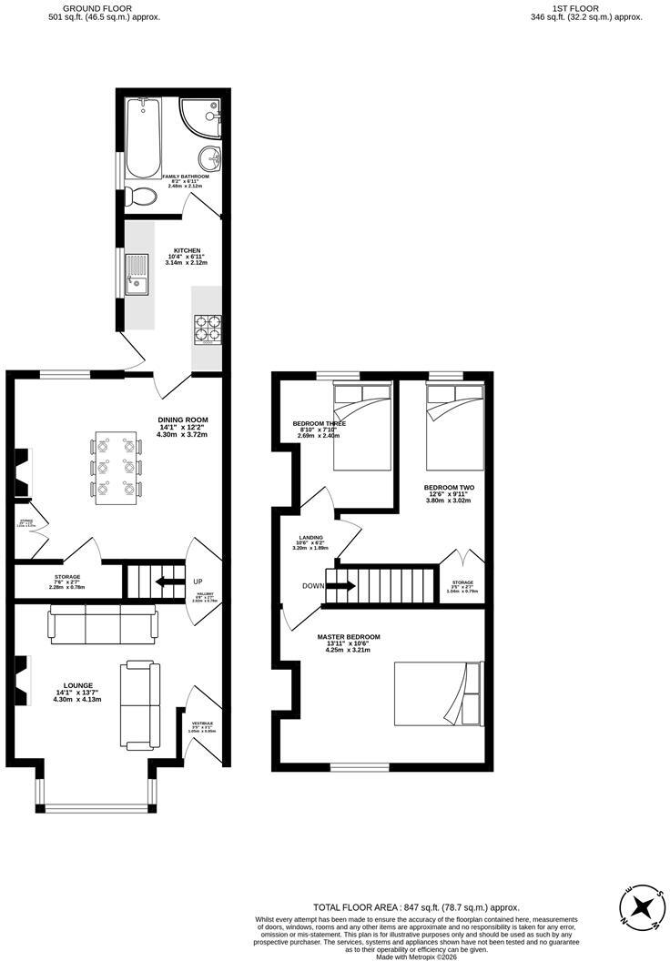 Walletts Road, Chorley floorplan