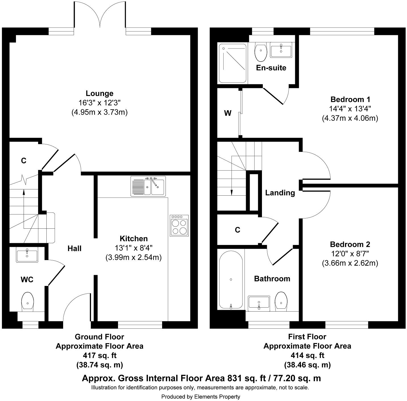 Oriel Road, Horsham, West Sussex. RH12 6AH floorplan