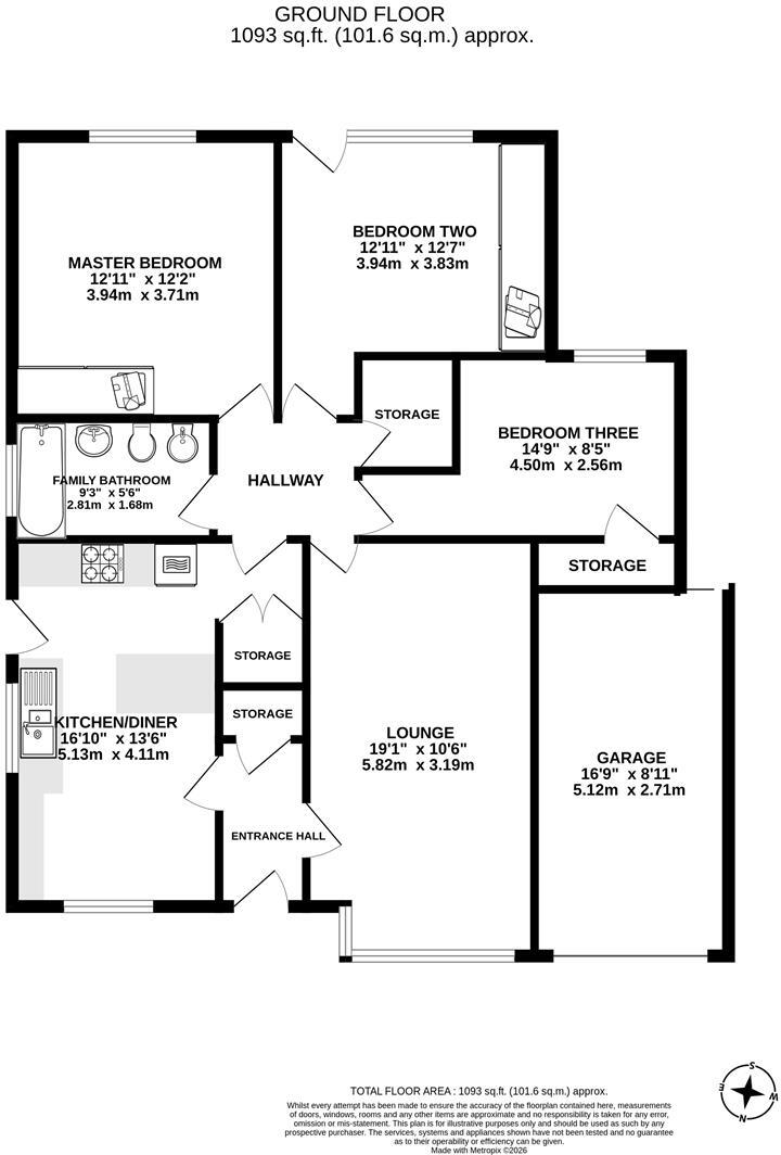 Crossfield, Hutton, Preston floorplan