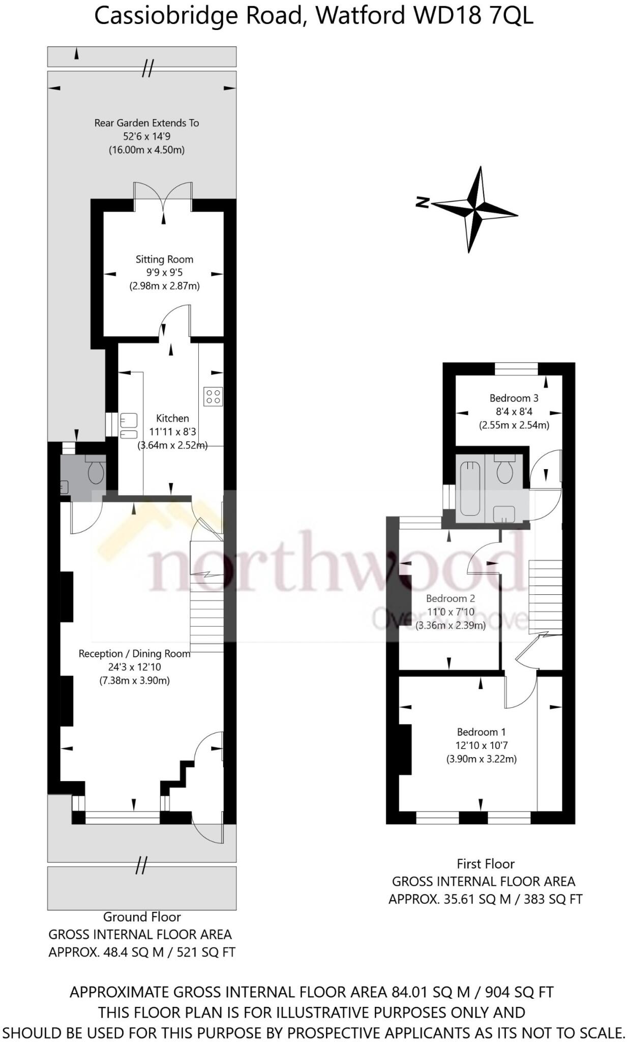 28, Cassiobridge Road, Watford floorplan