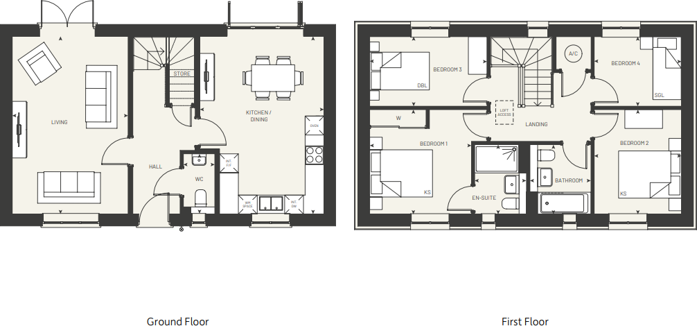 Plot 61 The Maple, Collaton Park, Newton Ferrers, Plymouth, Devon floorplan
