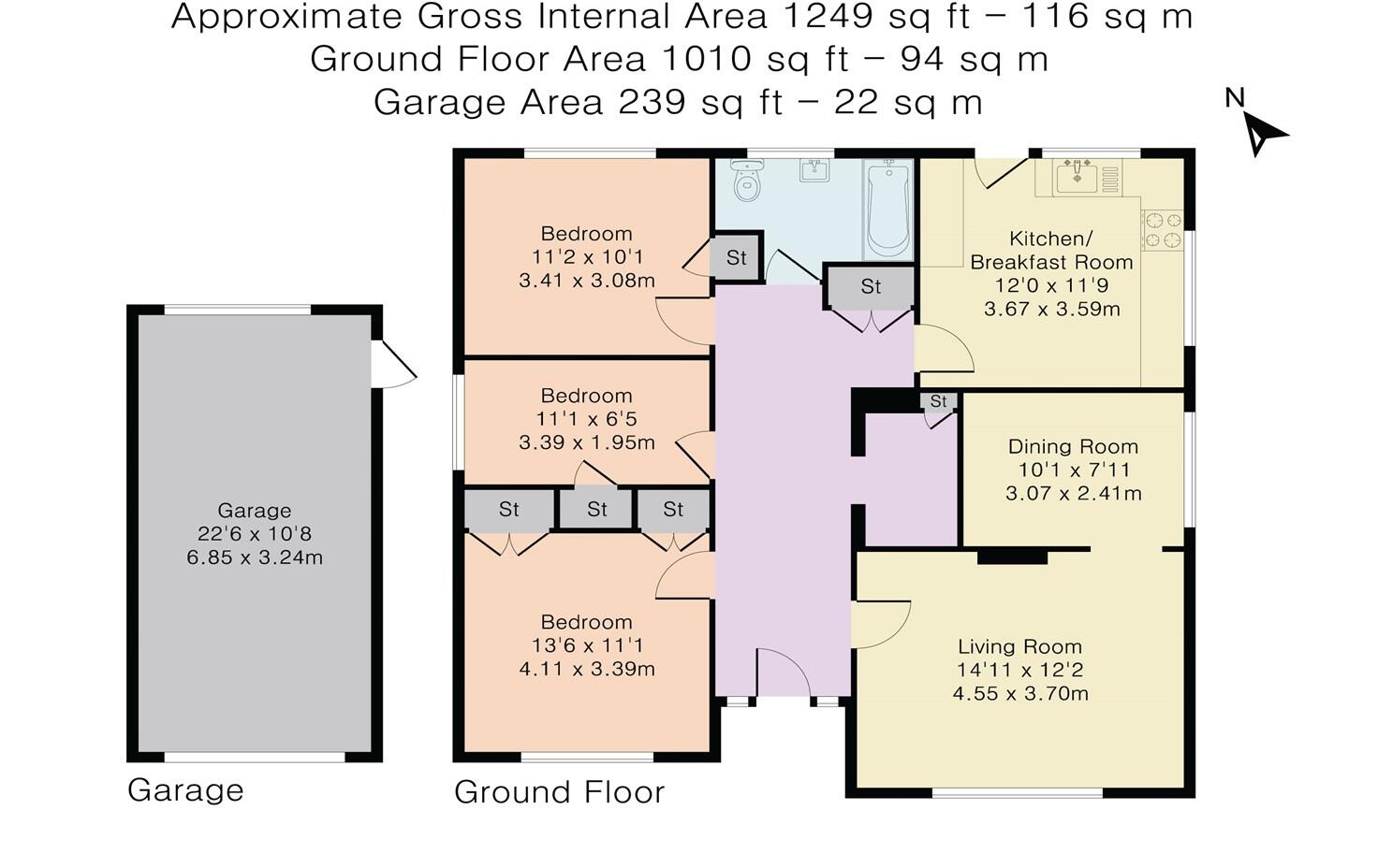 Gravel Hill, Emmer Green, Reading floorplan