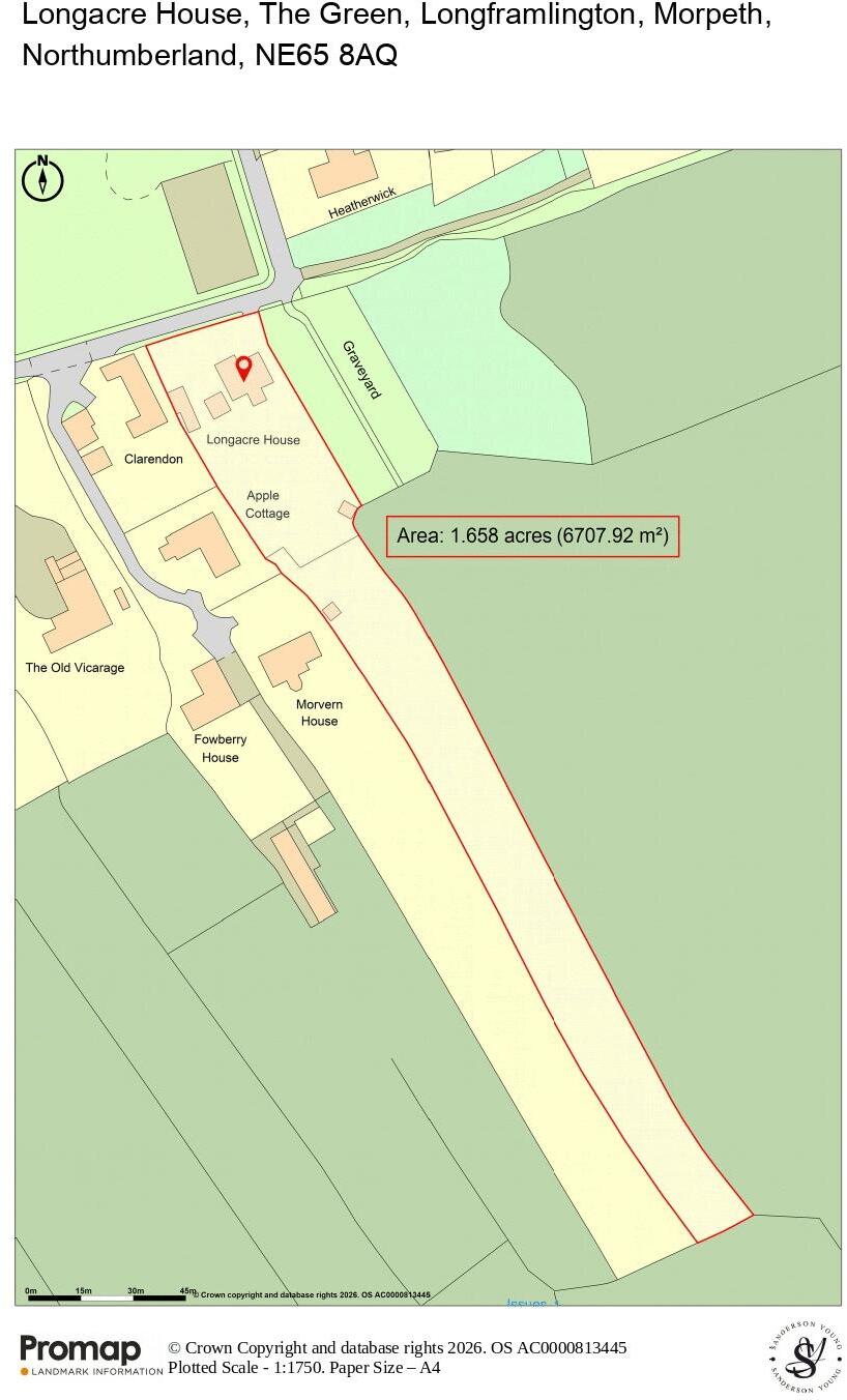 Longacre House, The Green, Longframlington, Morpeth, Northumberland floorplan