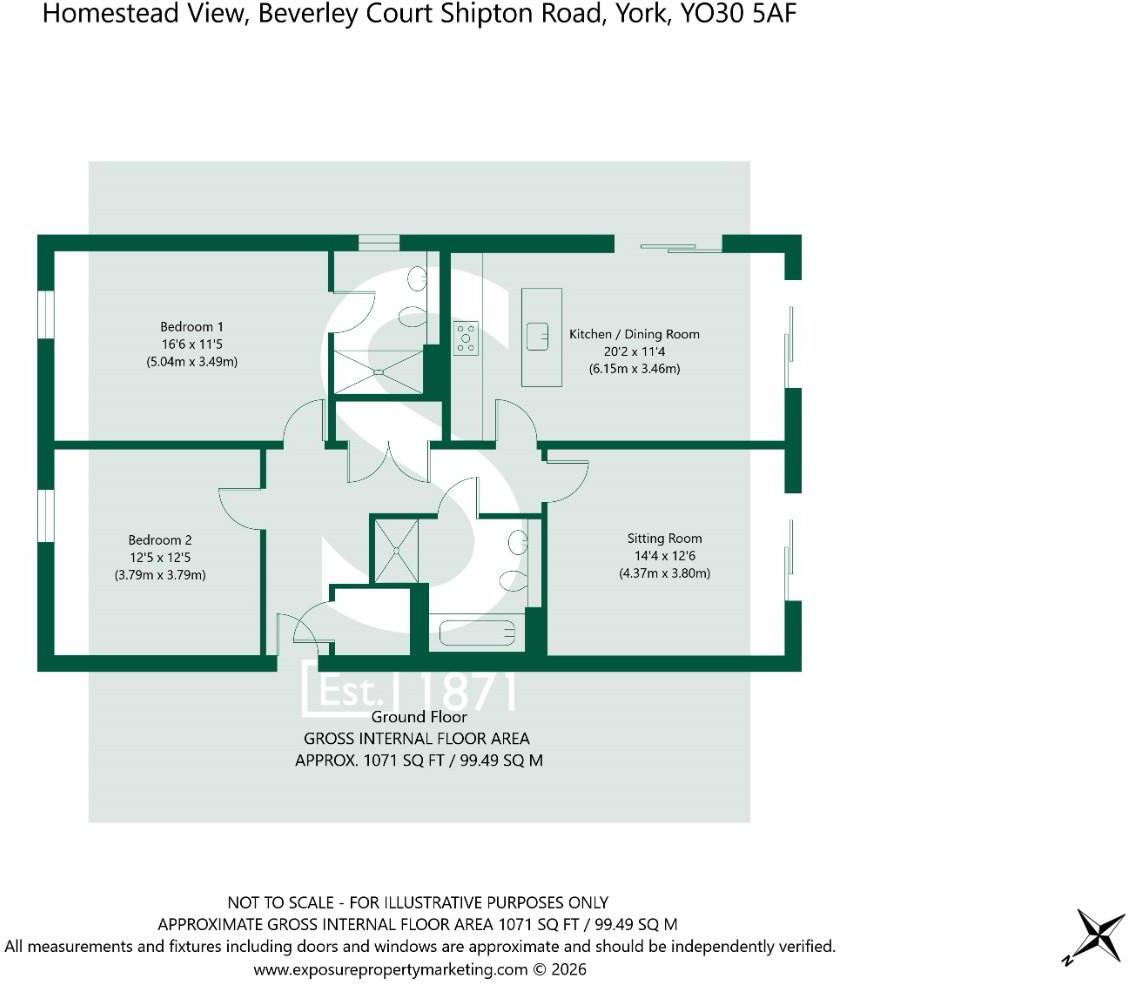 16 Homestead View, Beverley Court, Shipton Road, York floorplan