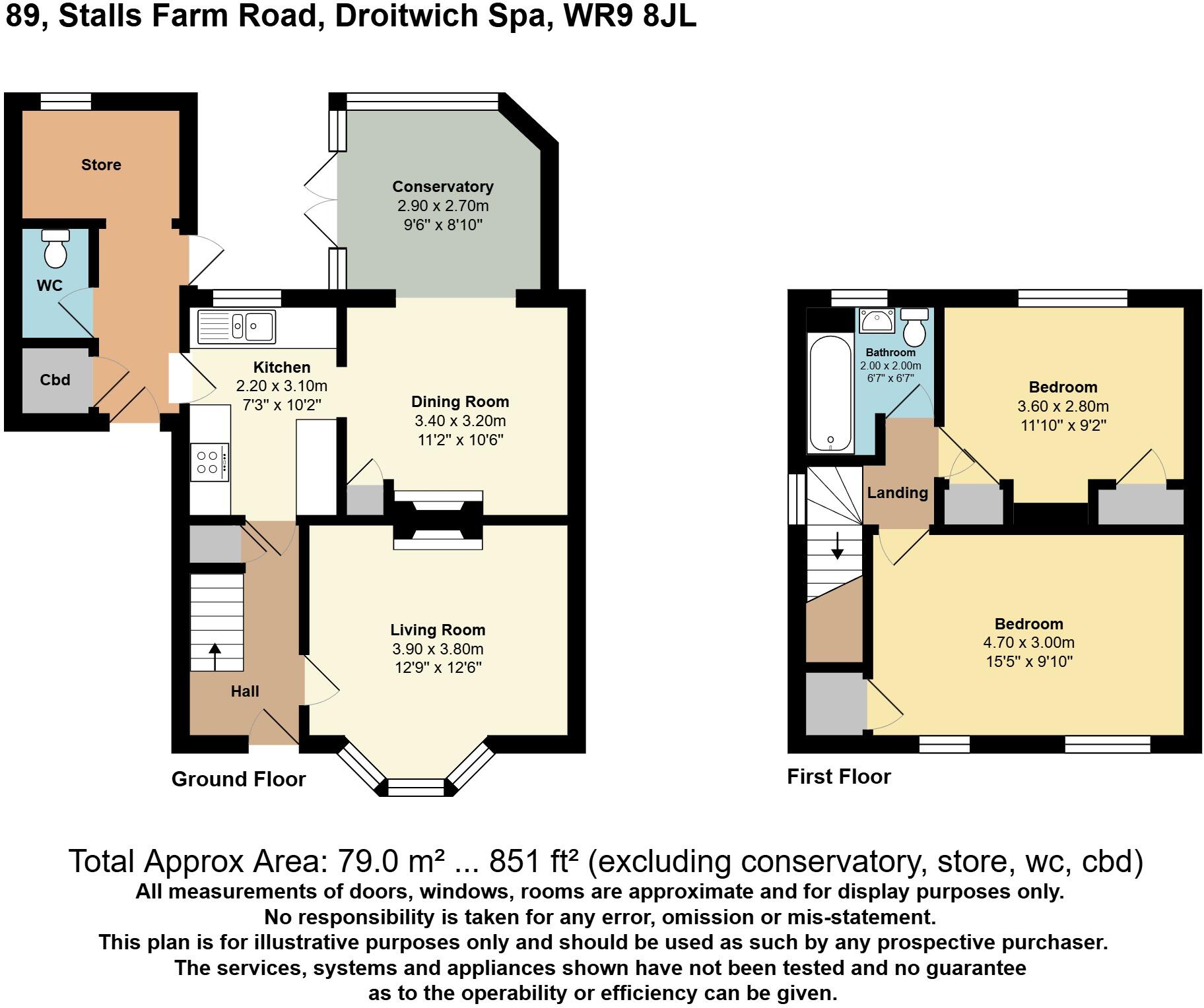 Stalls Farm Road, Droitwich, Worcestershire, WR9 floorplan