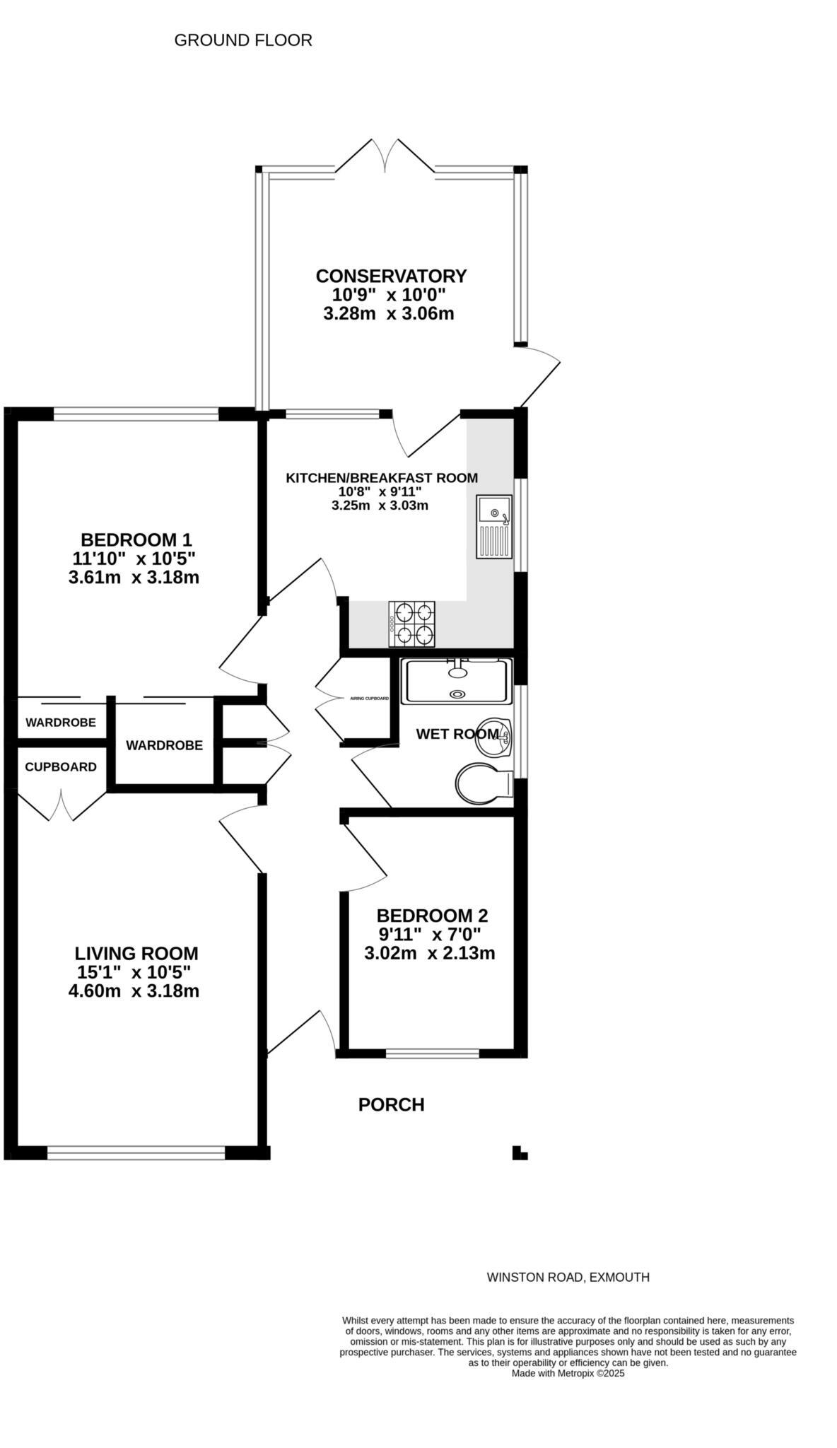 Winston Road, Exmouth floorplan