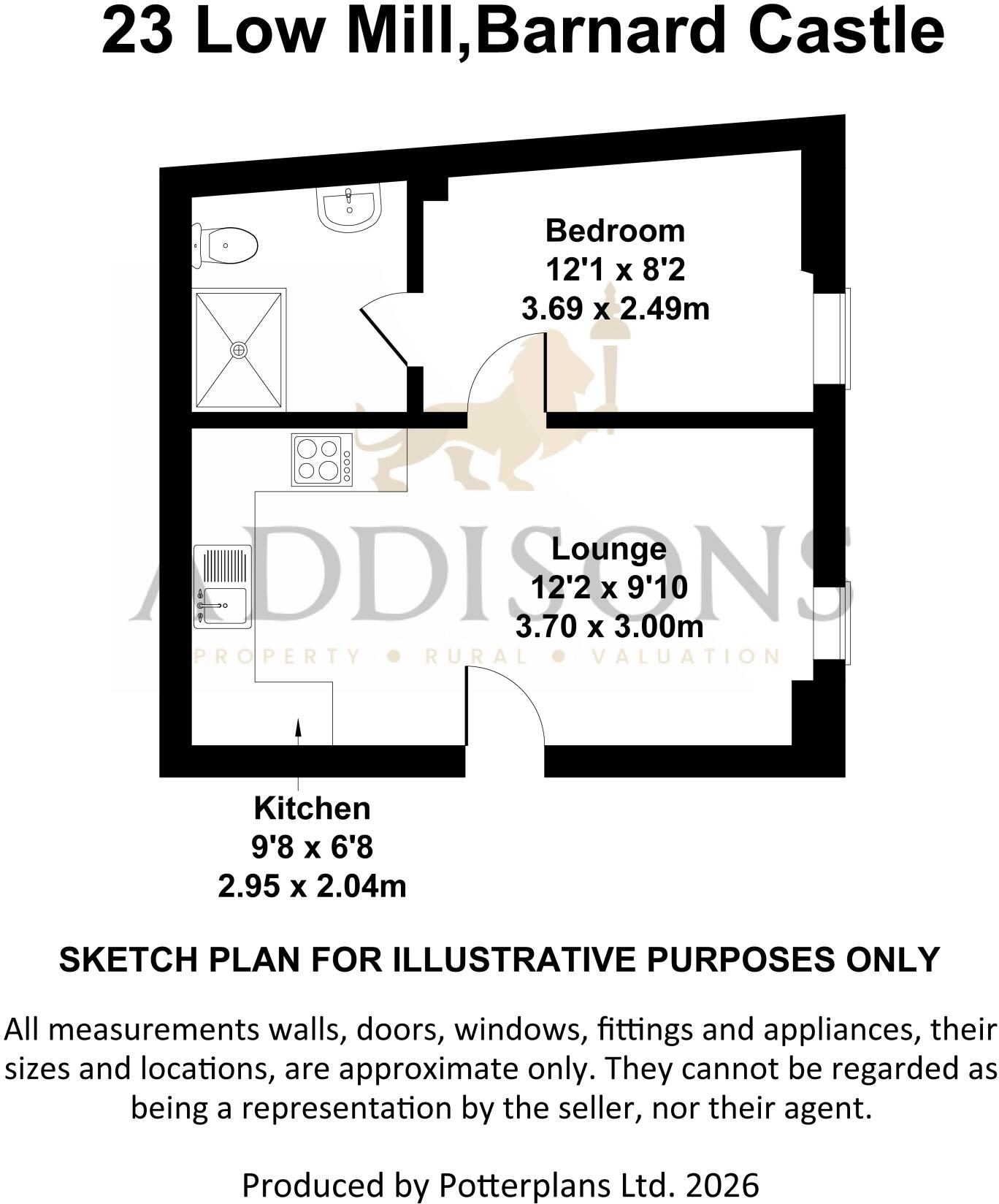 Low Mill, Barnard Castle, County Durham, DL12 floorplan