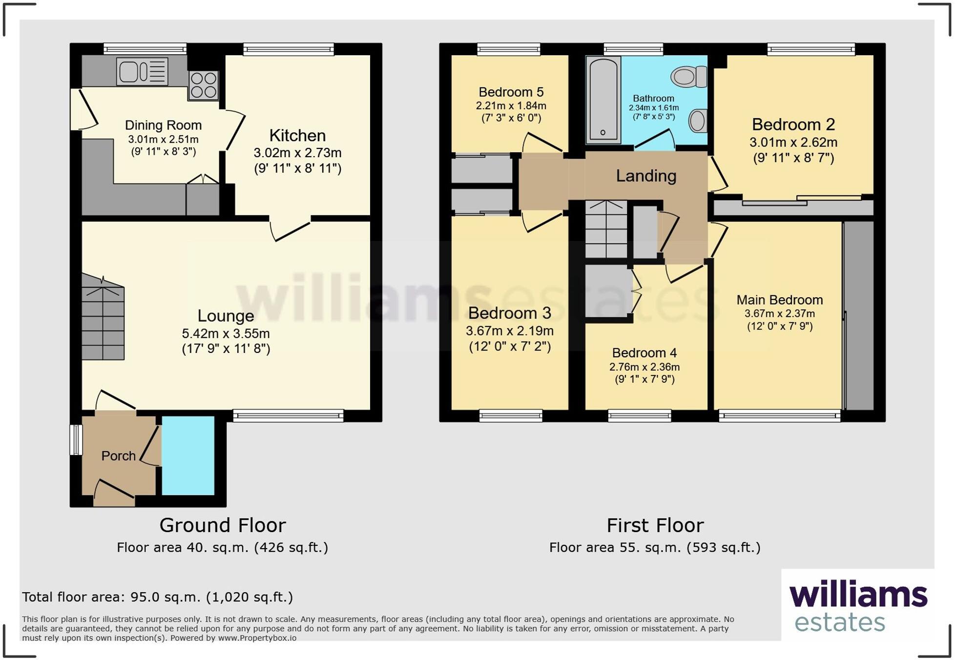 Lon Fammau, Denbigh, LL16 floorplan