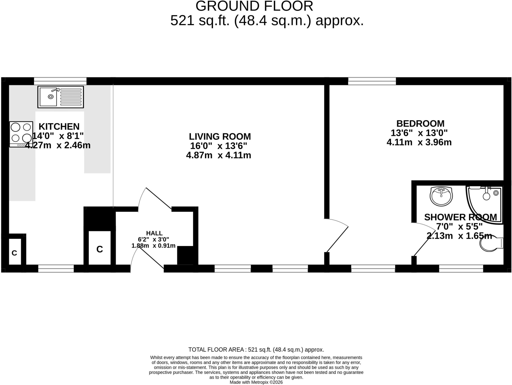 Church Street, Wiveliscombe, Taunton, Somerset, TA4 floorplan