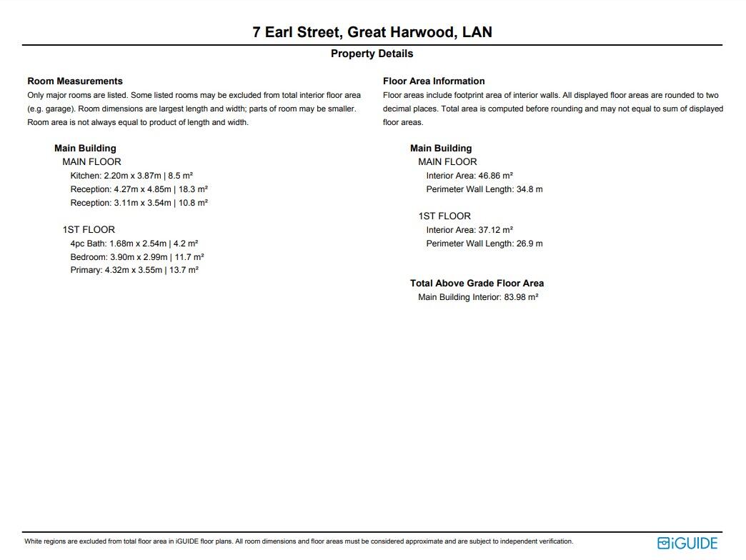 Earl Street, Great Harwood, BB6 floorplan
