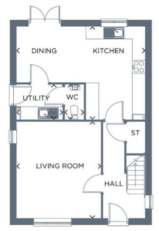 Theodore Close Bearpark, Bearpark, Durham, County Durham, DH7 floorplan
