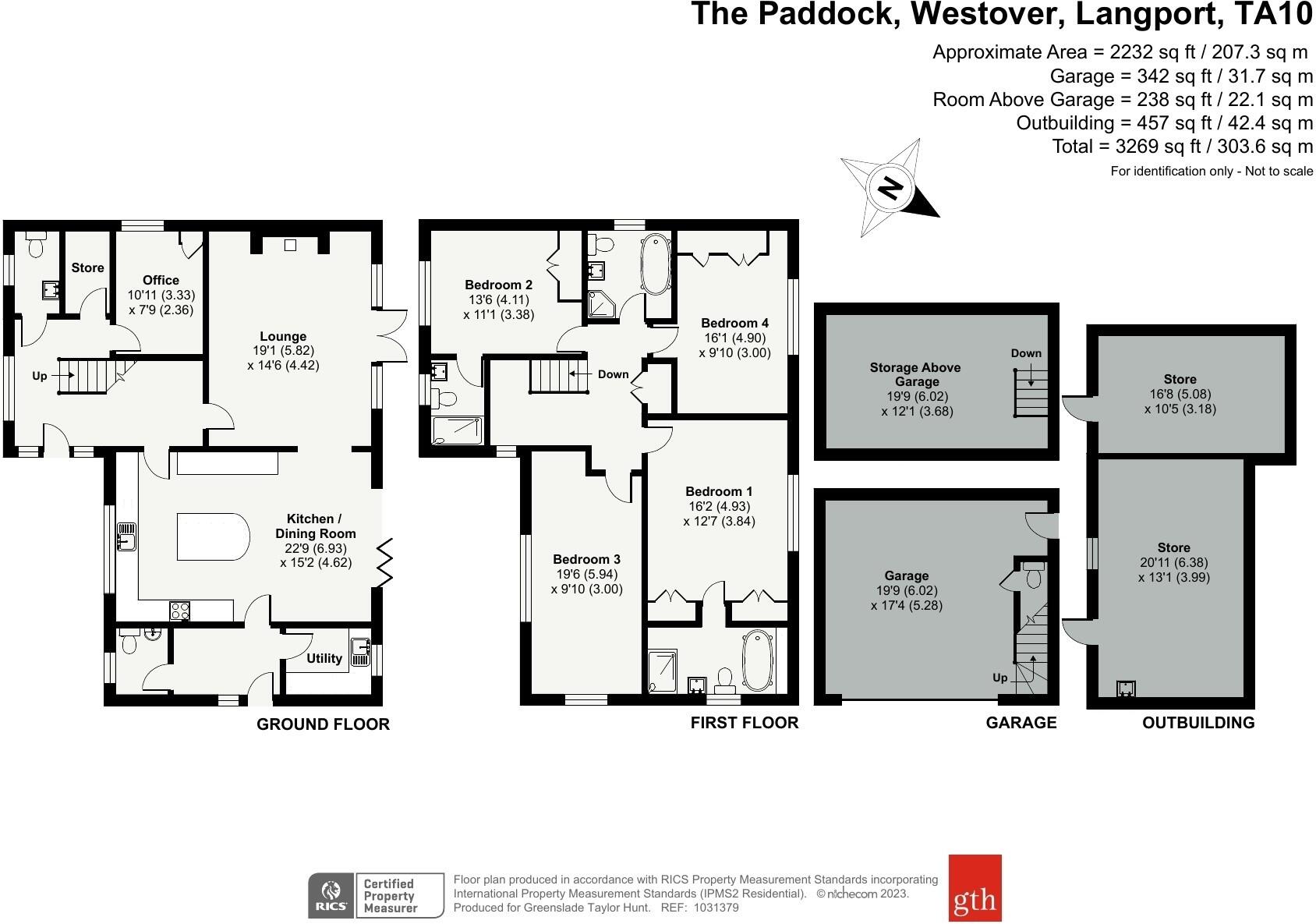 Westover, Langport, Somerset, TA10 floorplan