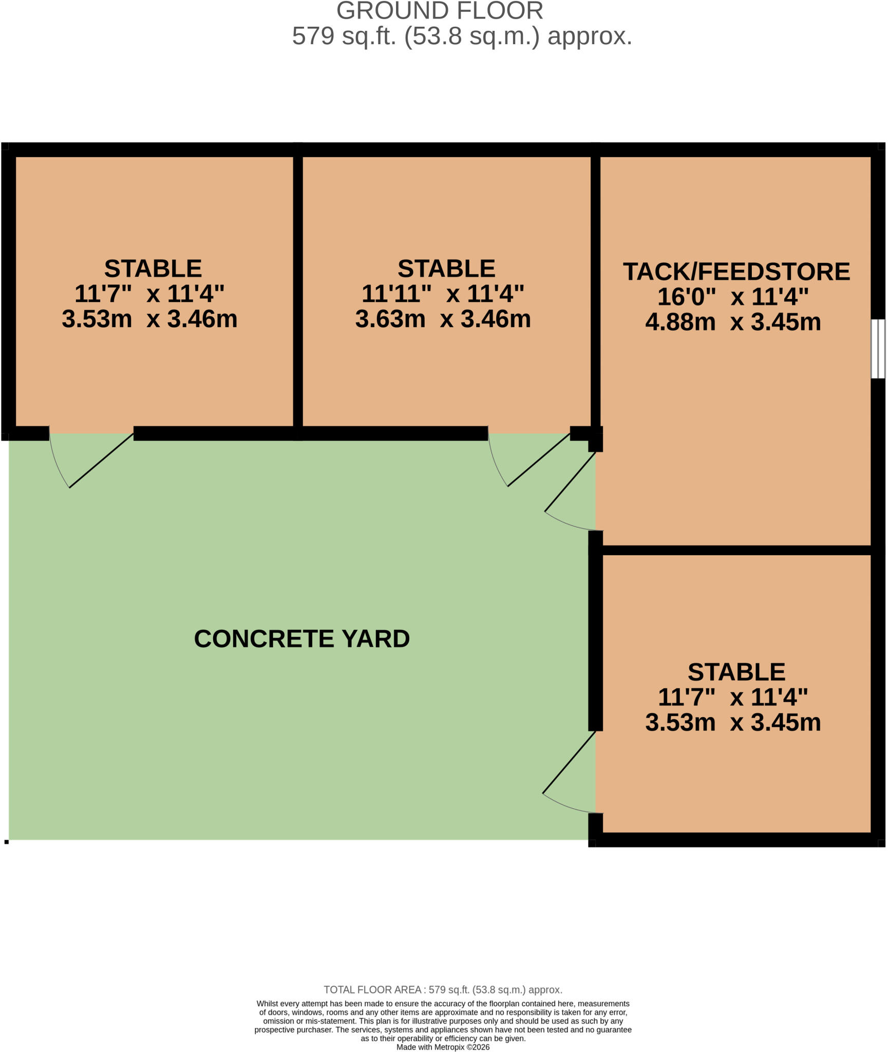 Bilbrook, Minehead, Somerset, TA24 floorplan