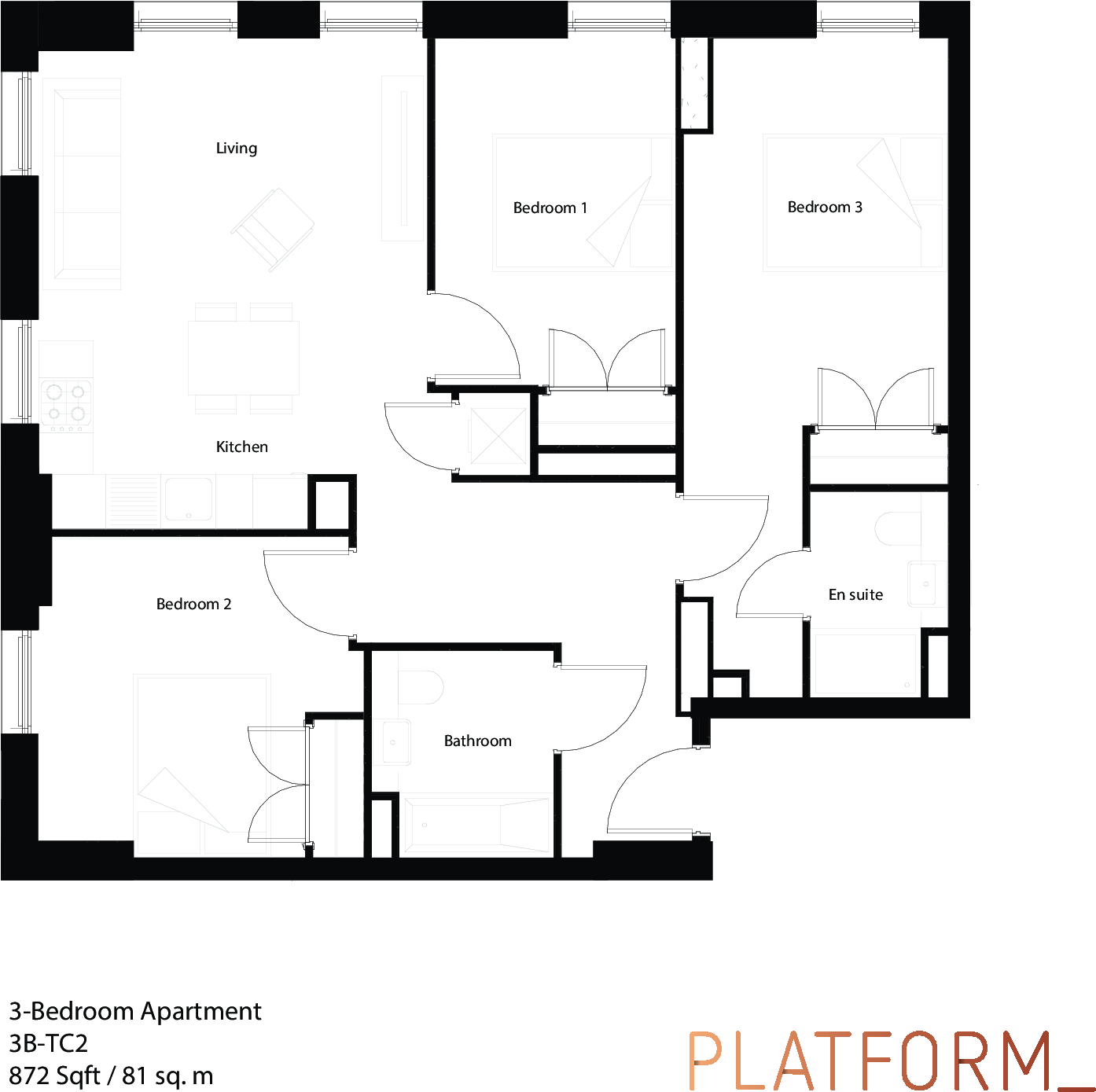 Platform Block A, Anderston Quay, Glasgow, Glasgow City floorplan
