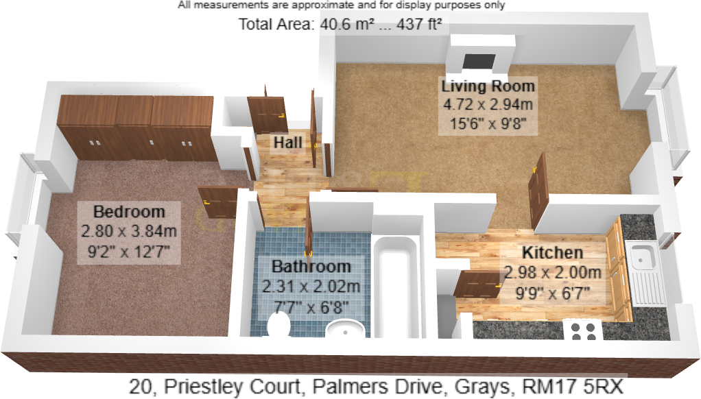 Priestley Court, Palmers Drive, Grays, RM17 5RX floorplan