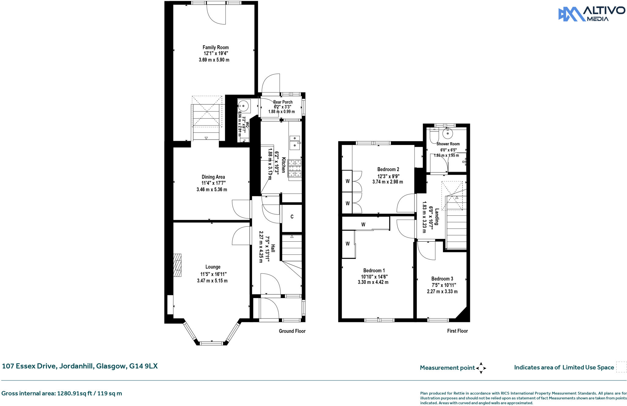 Essex Drive, Jordanhill, Glasgow floorplan