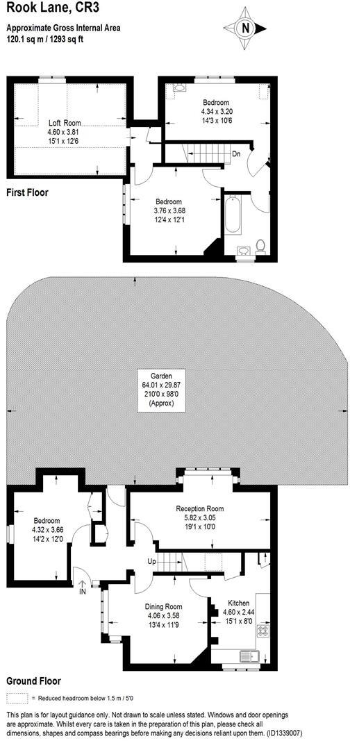 Rook Lane, Chaldon floorplan