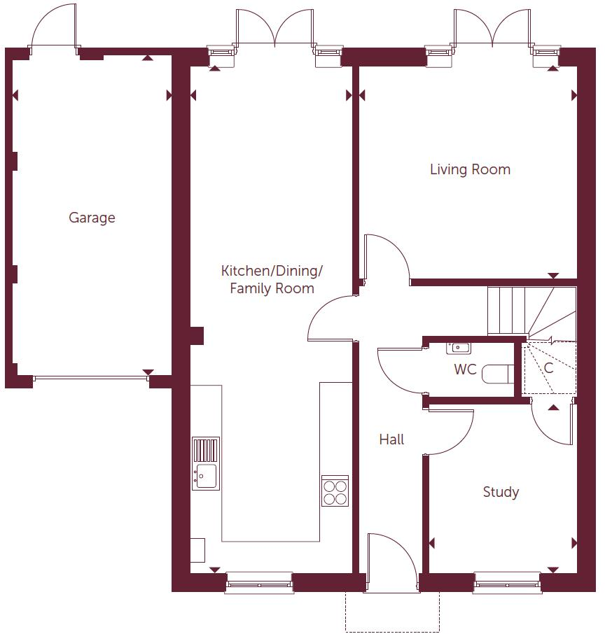 Maddoxford Gardens, Boorley Green floorplan