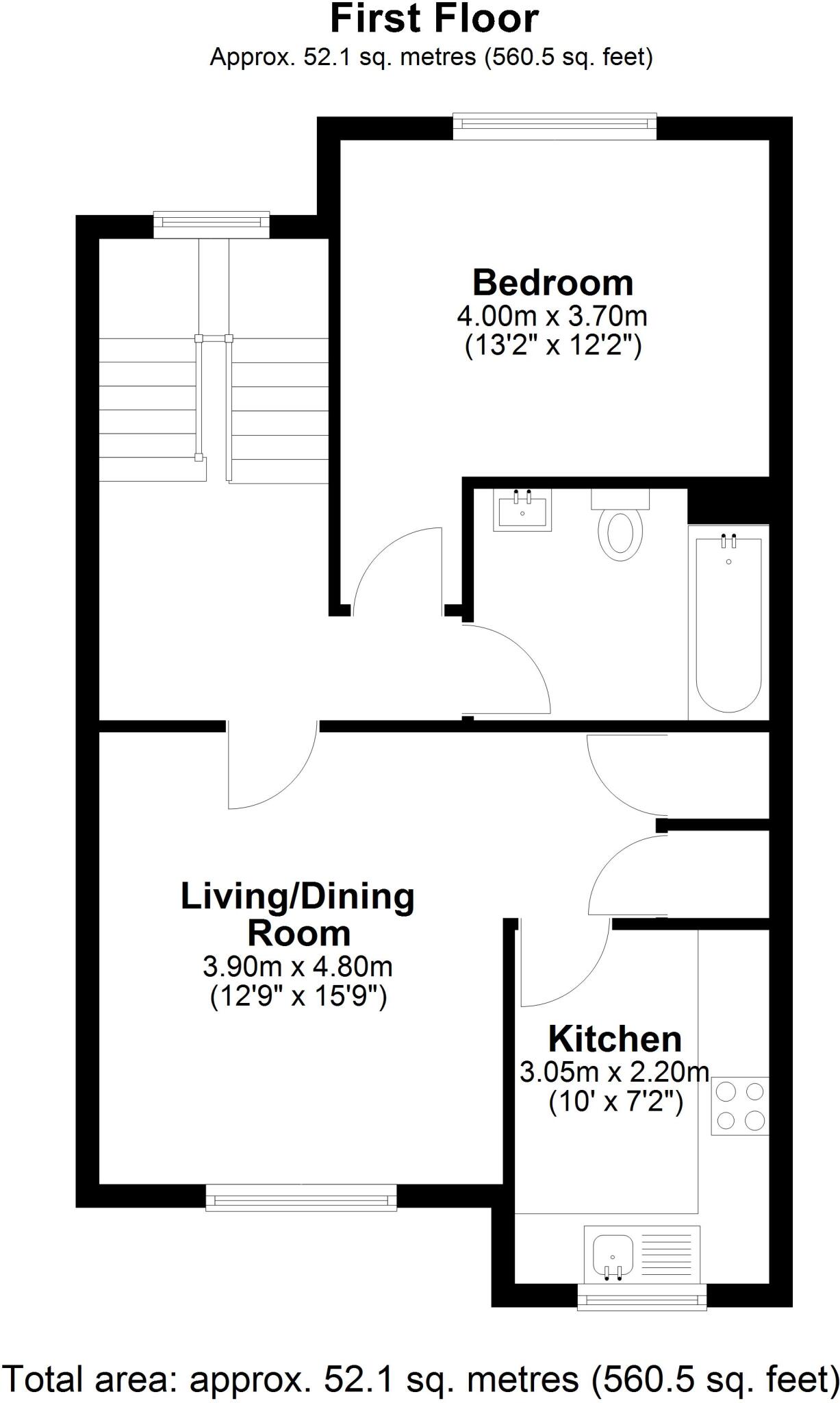 Holly Avenue, New Haw, Addlestone, Surrey, KT15 floorplan