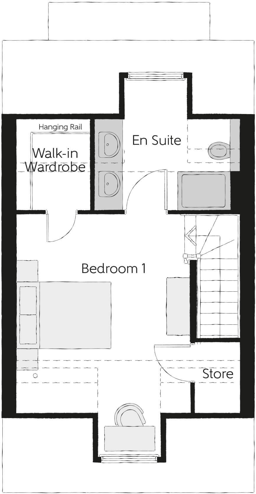 St James' Park off St James' Way
Whittington Way
Bishop's Stortford,
CM23 4RZ floorplan