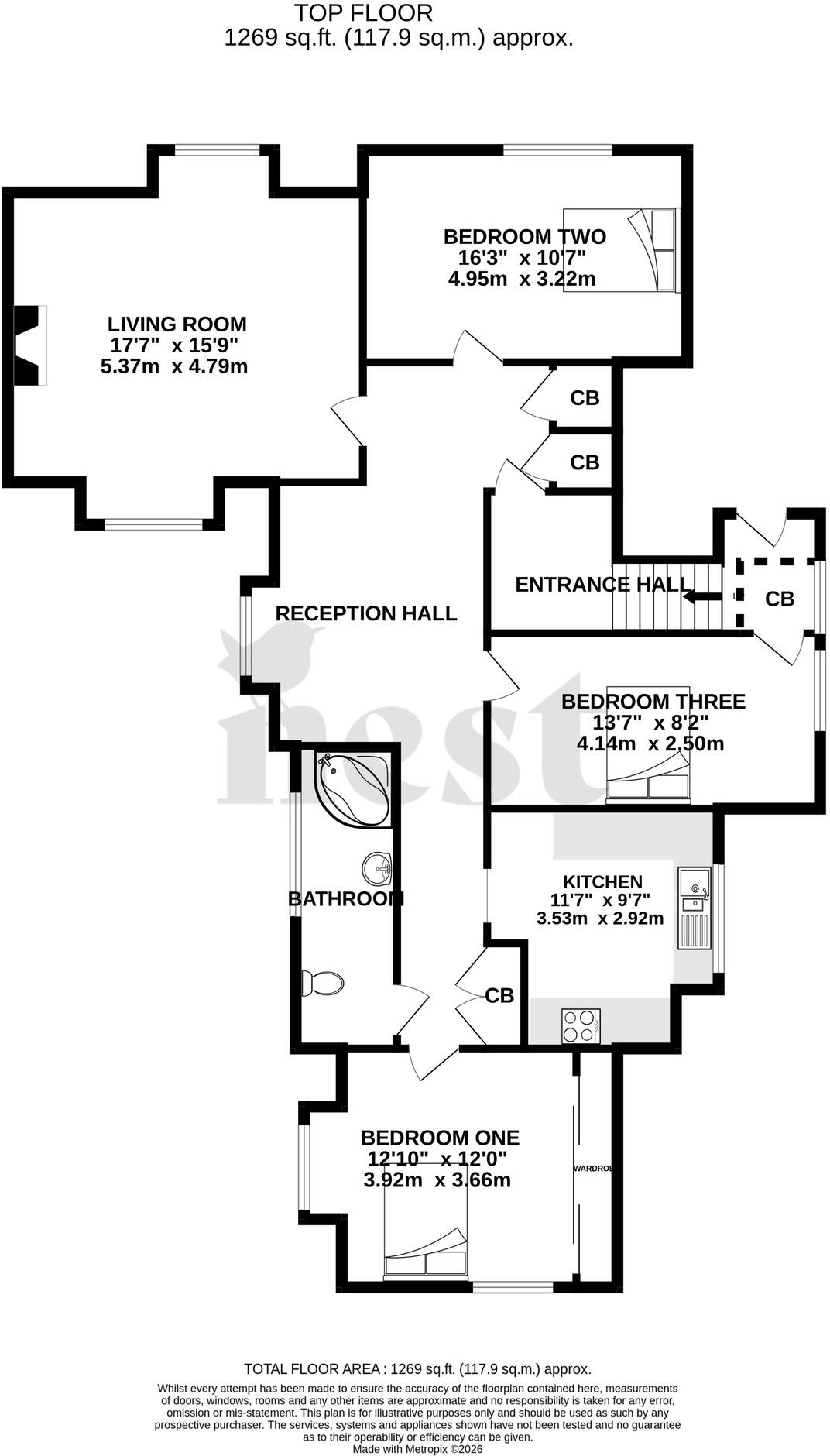 Berrow Road, Burnham-On-Sea, Somerset floorplan