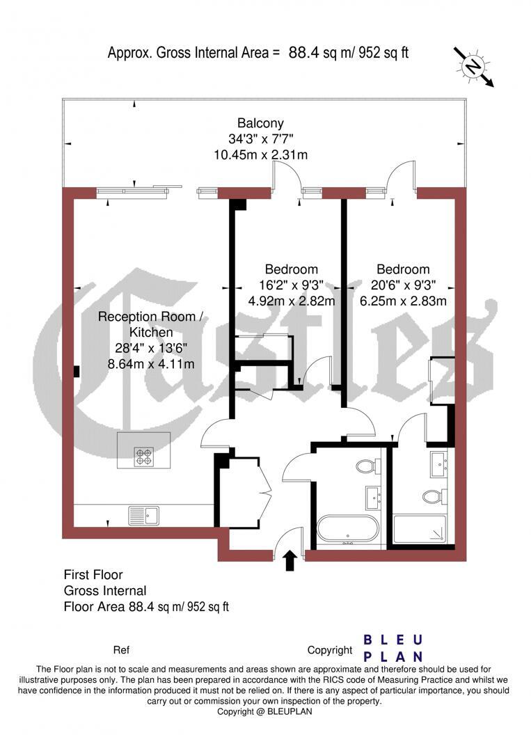 Berkeley House, Crouch End, N8 floorplan