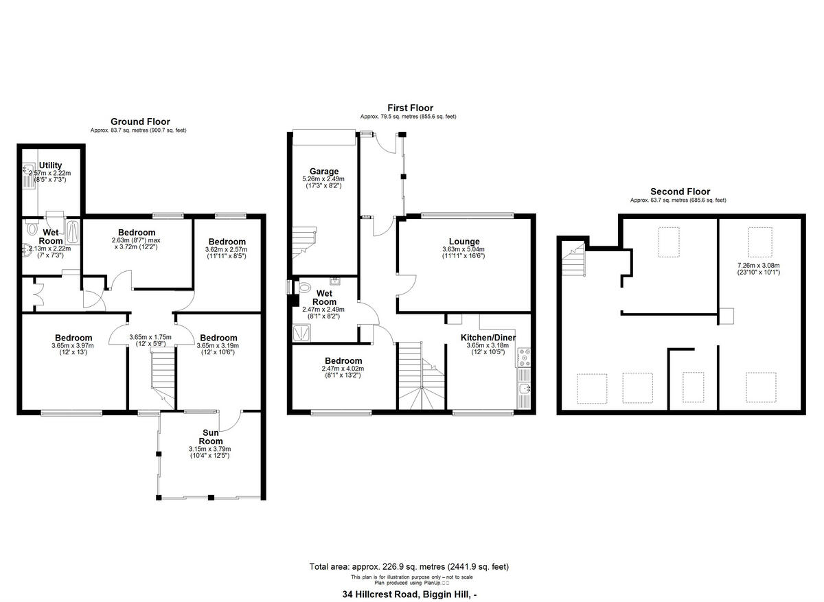 Hillcrest Road, Biggin Hill floorplan