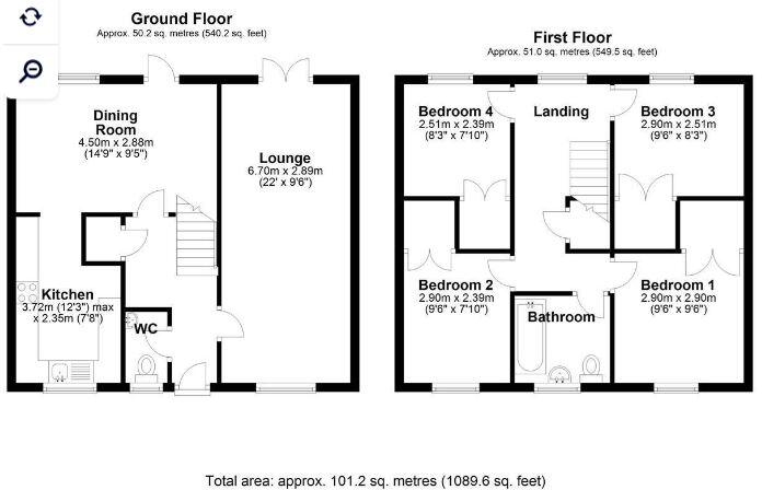 Portsmouth Road, Clacton on Sea, CO15 floorplan