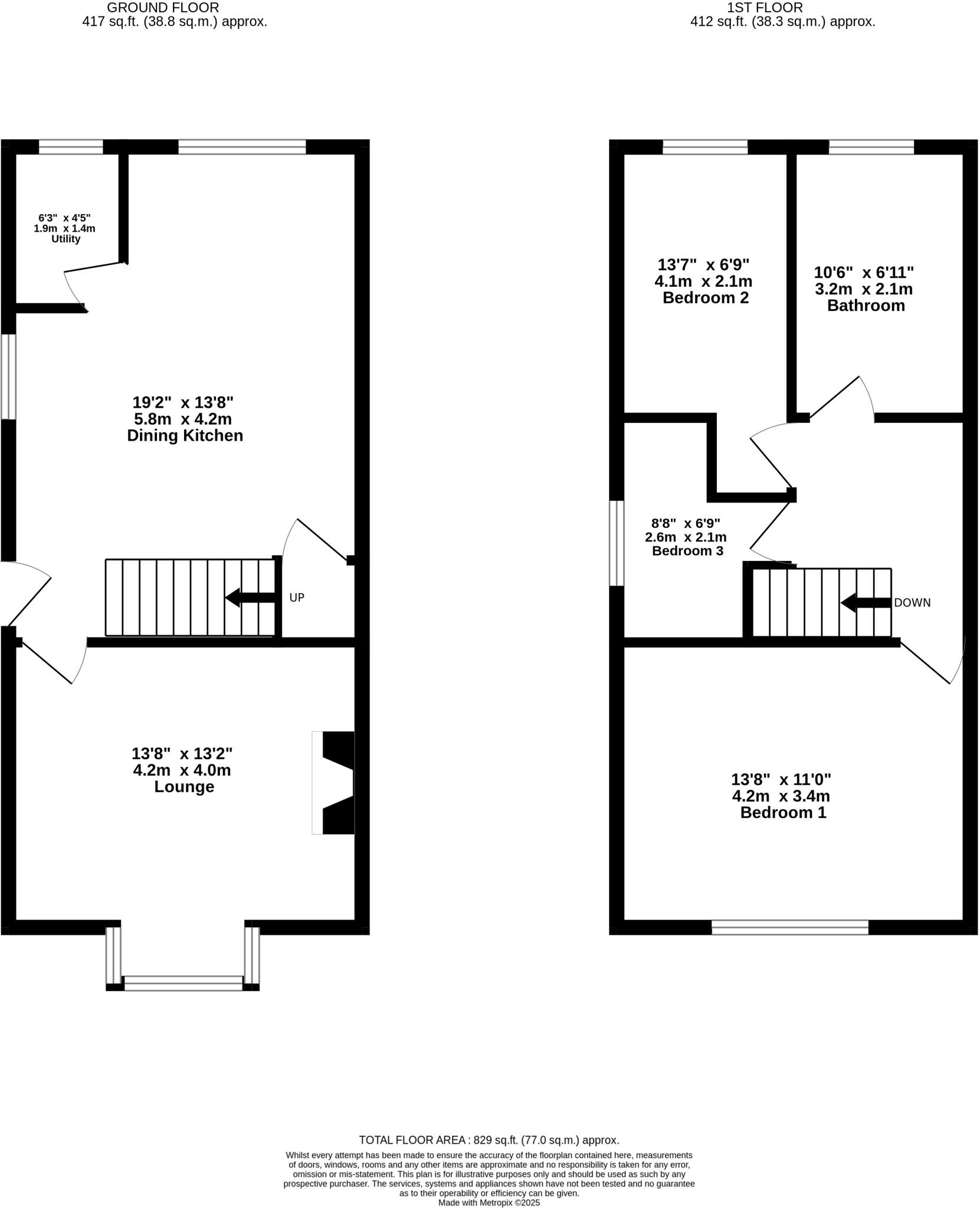 Hawthorne Road, Slaithwaite, Huddersfield, HD7 floorplan