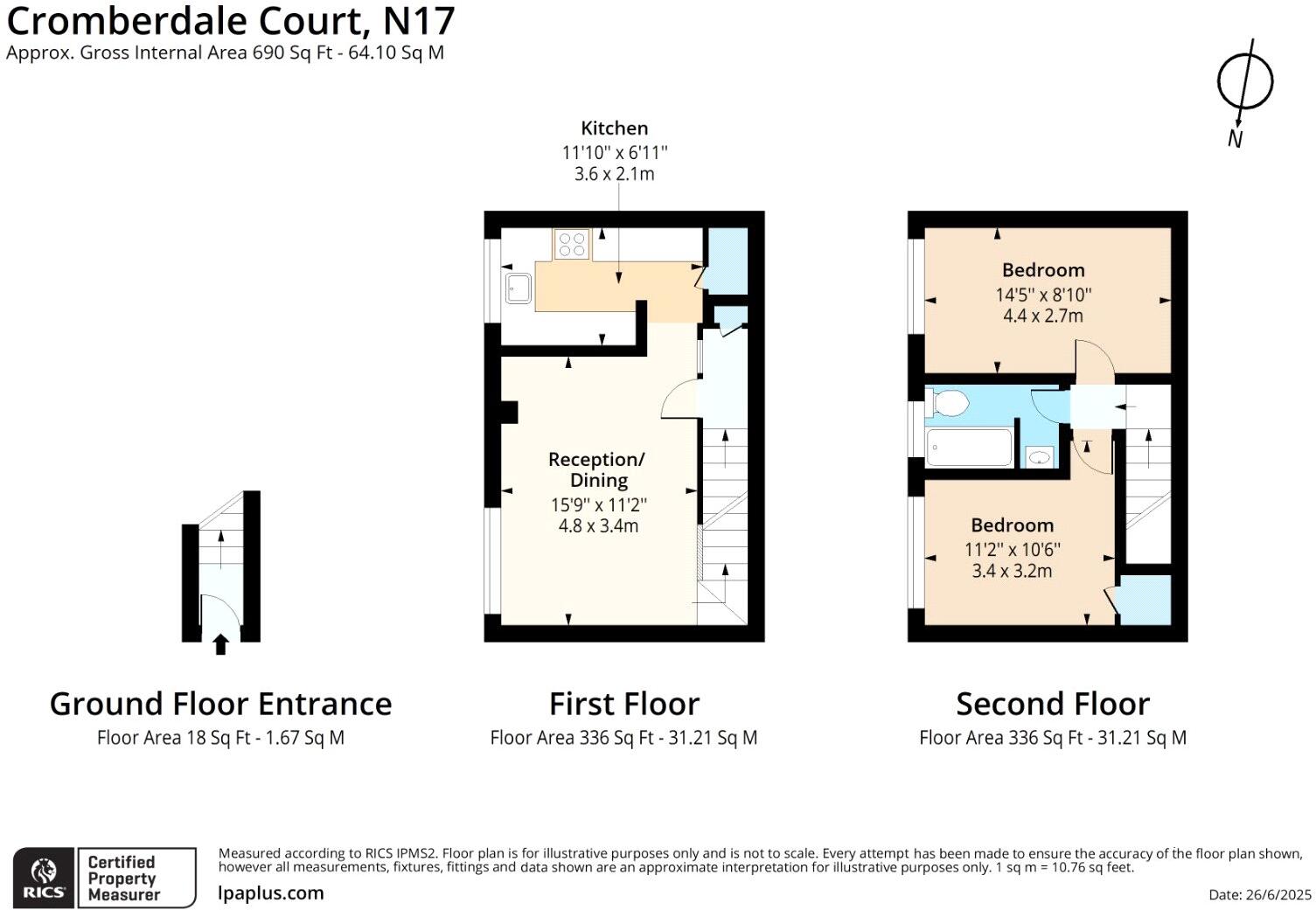 Cromberdale Court, Spencer Road, London, N17 floorplan