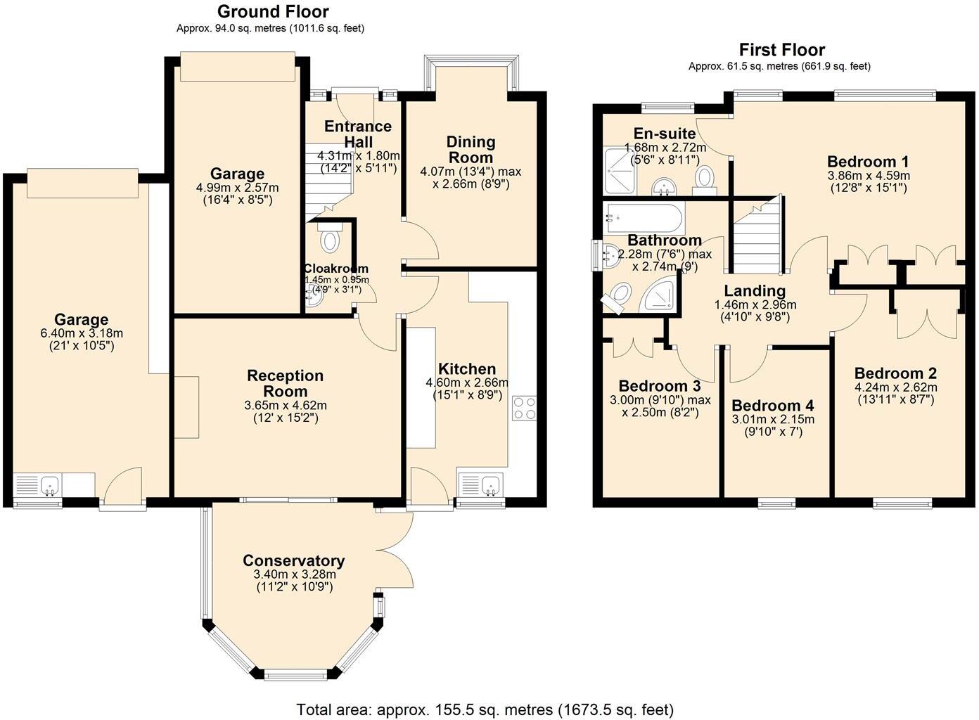 Grove Gardens, Brimington, Chesterfield floorplan
