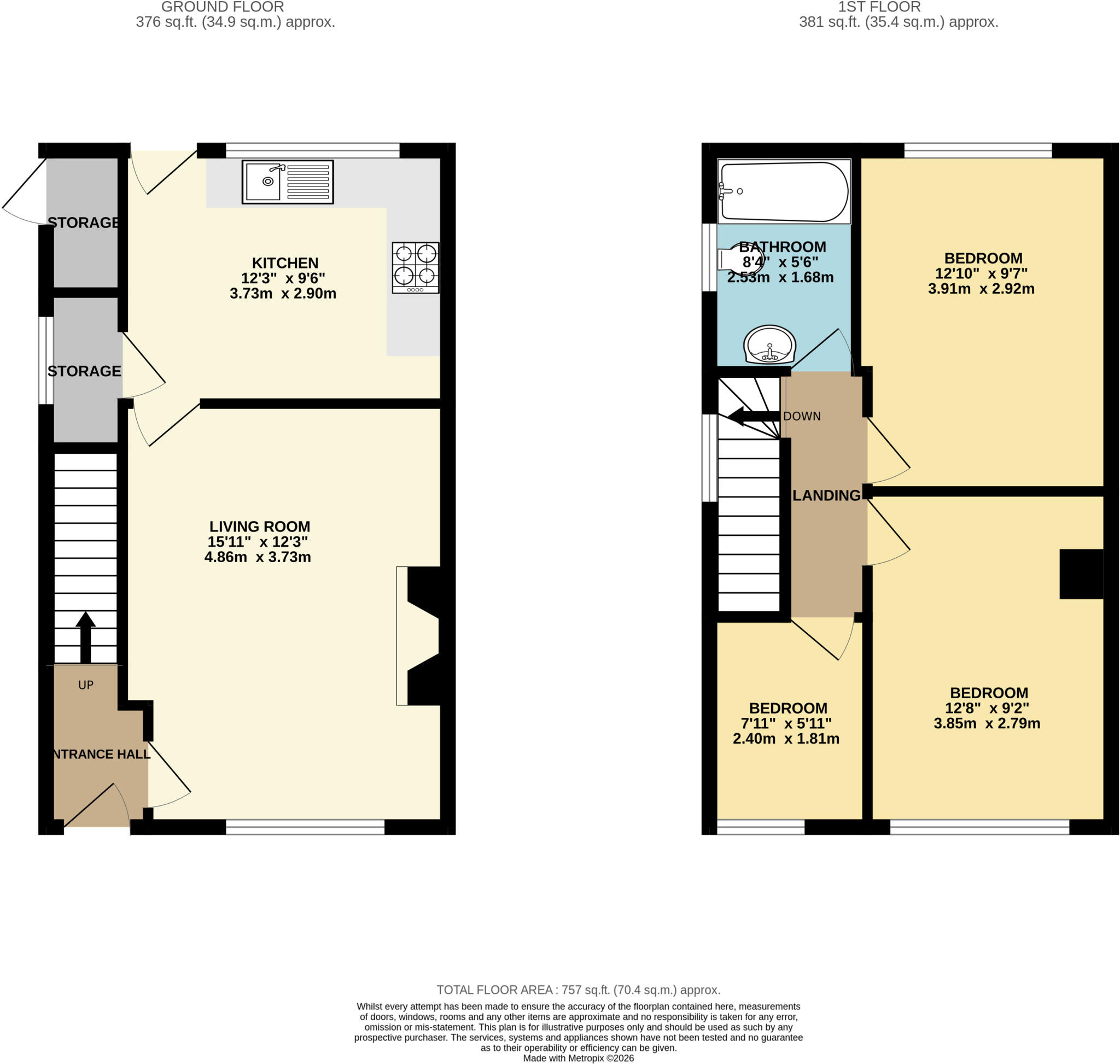 Kelmscott Avenue, Manston, Leeds, LS15 floorplan