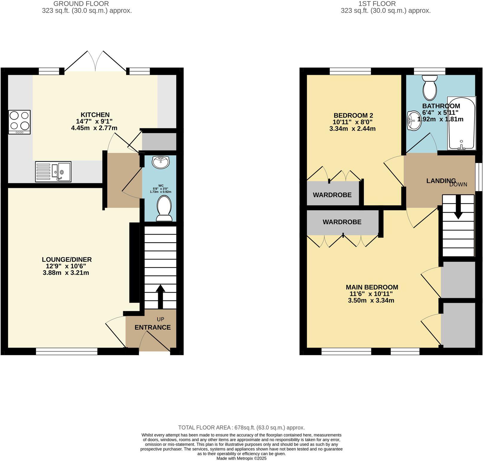 43, Maxfield Crescent, Telford, TF3 floorplan