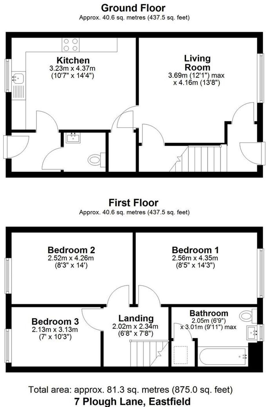 7 Plough Lane, Eastfield, YO11 3FU floorplan