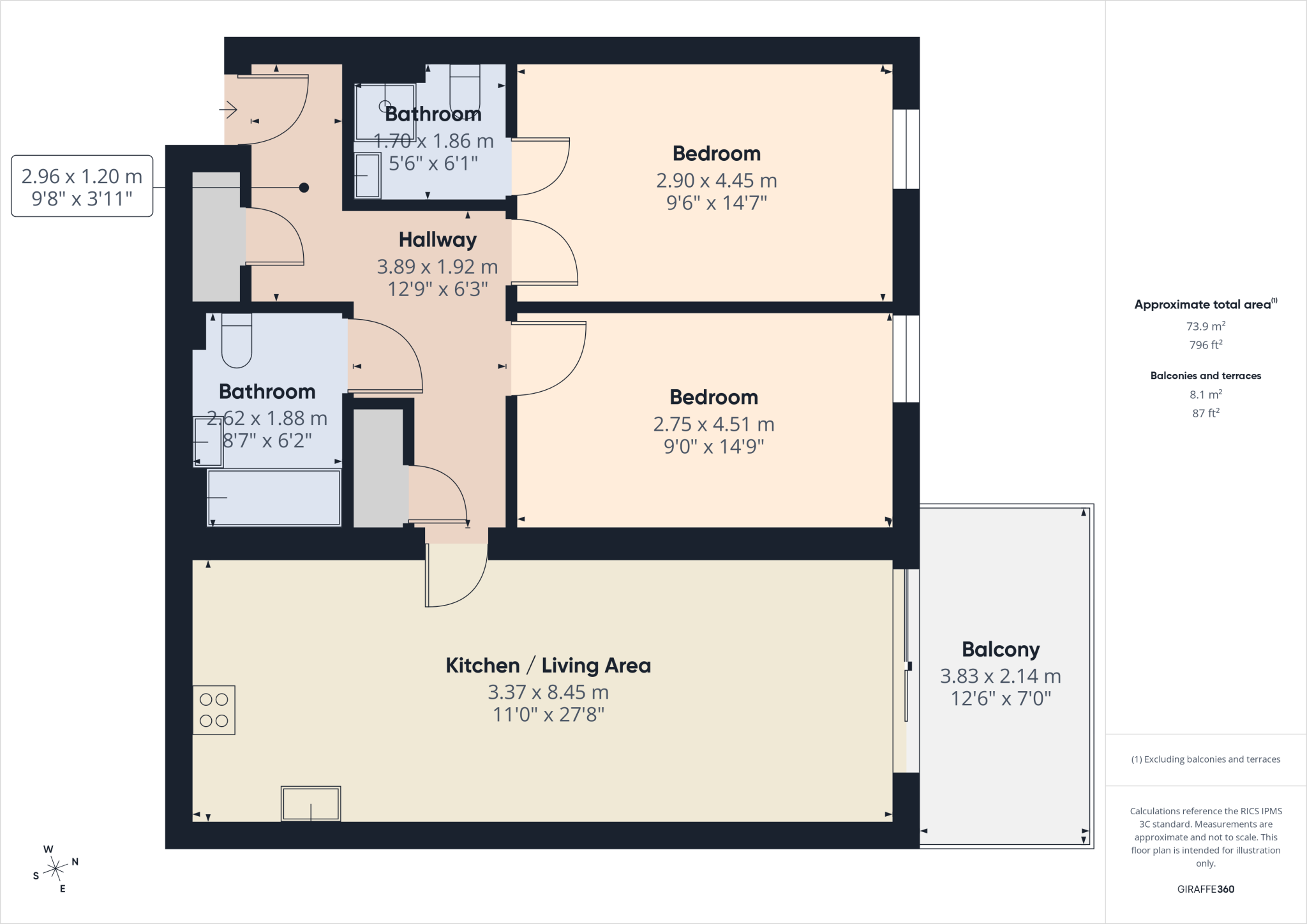 24 Starboard Crescent, Chatham, Kent, ME4 floorplan