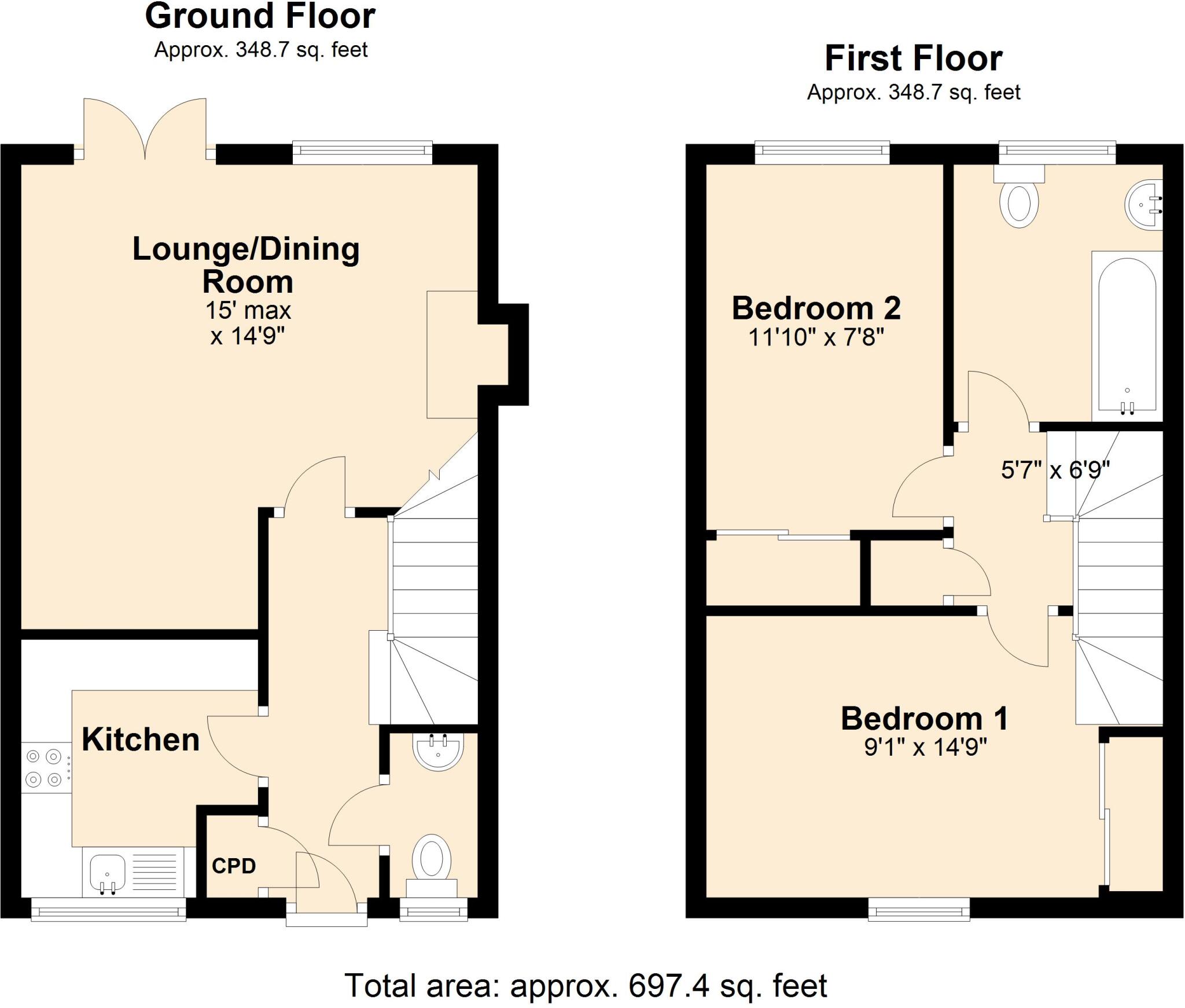 Gibbs Close, Westbury floorplan