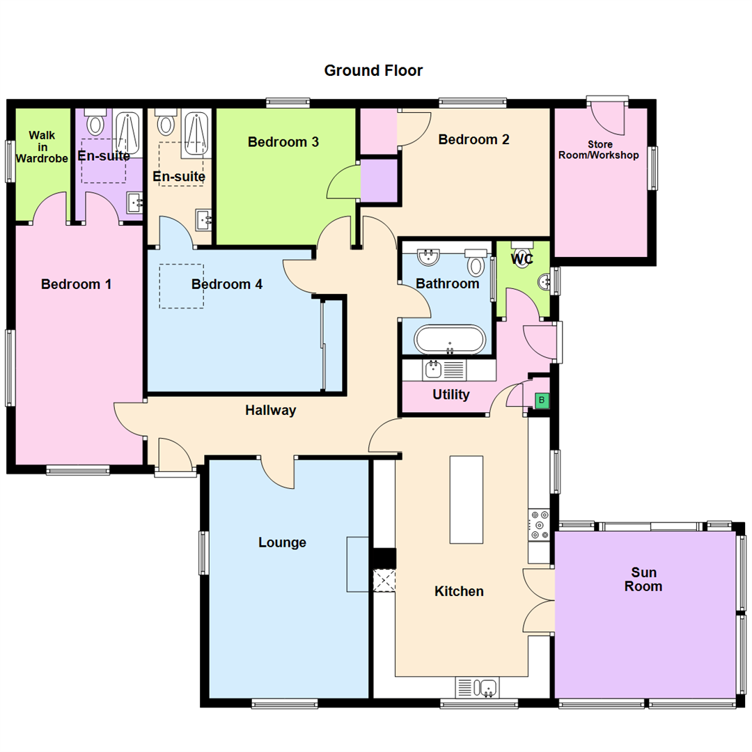 Pentrehedyn, Adpar, Newcastle Emlyn floorplan