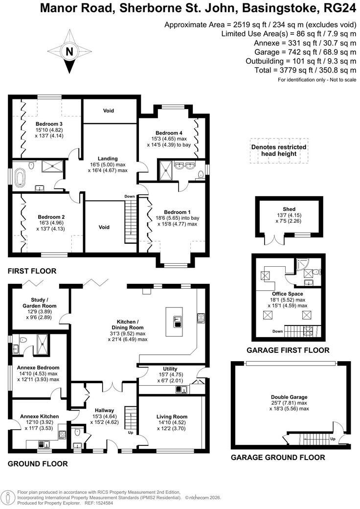 Manor Road, Sherborne St. John floorplan