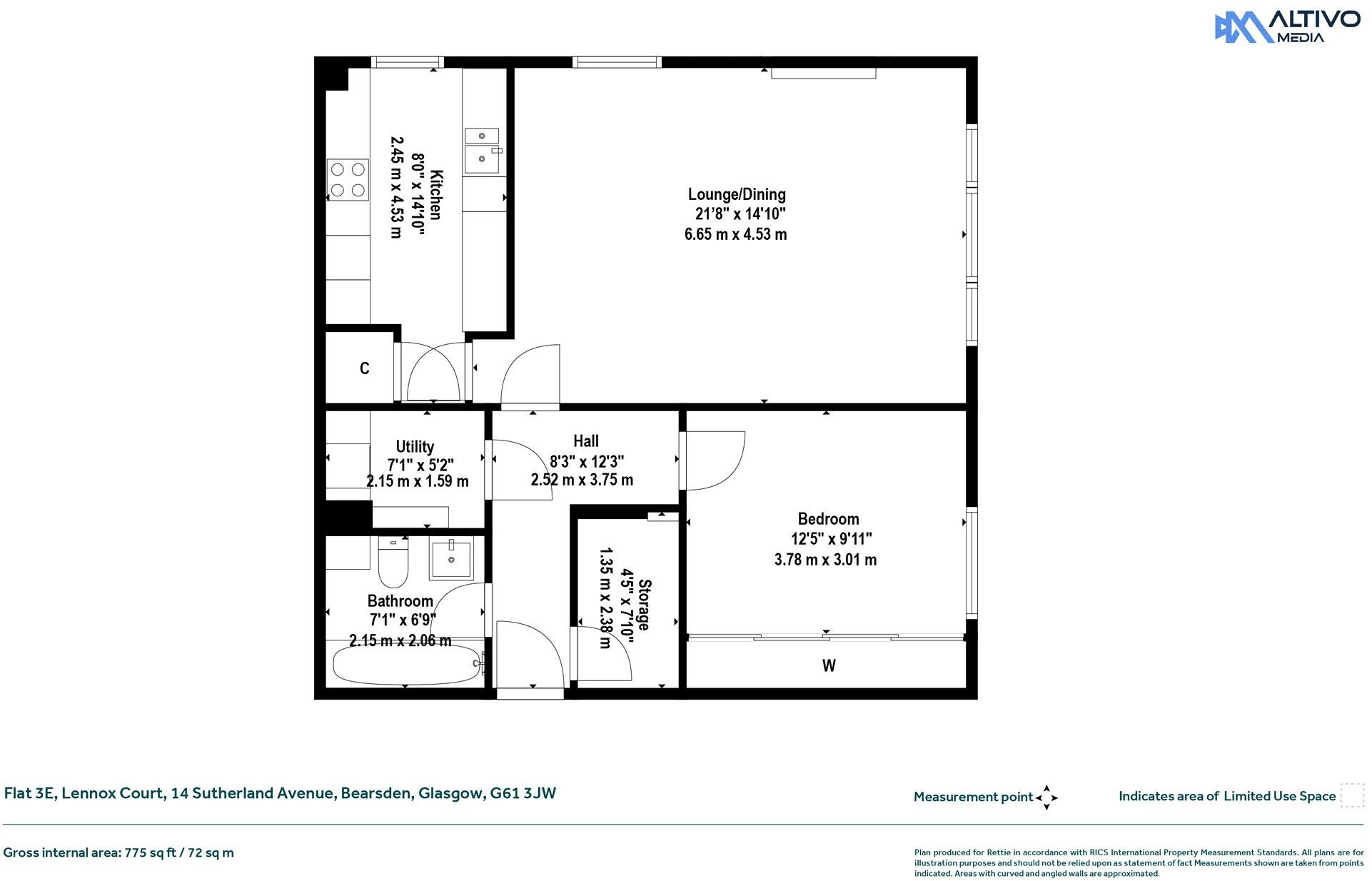 Sutherland Avenue, Bearsden floorplan
