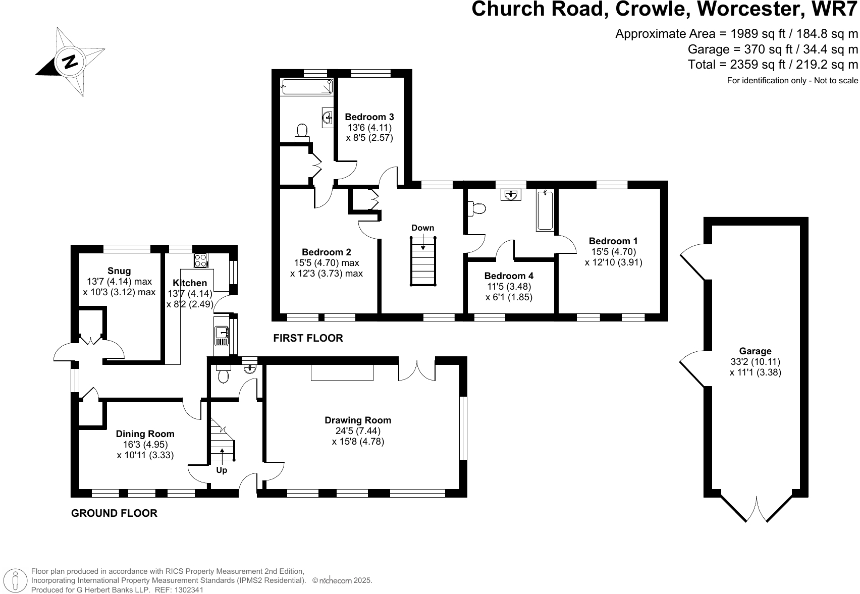 Old Pear Tree Cottage, Church Road, Crowle floorplan