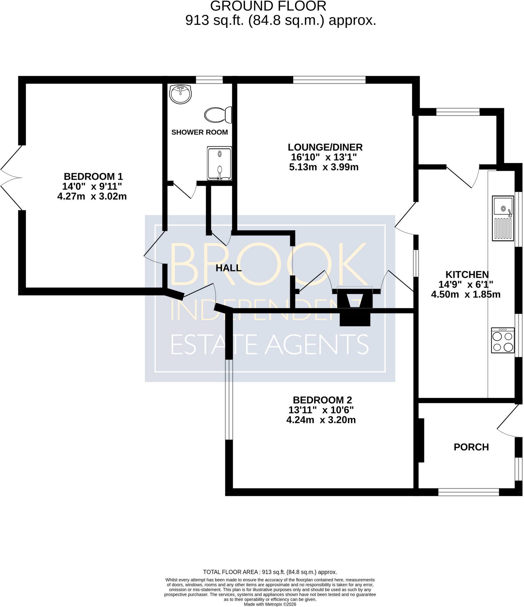 Hunts Pond Road, Park Gate, Southampton, Hampshire floorplan