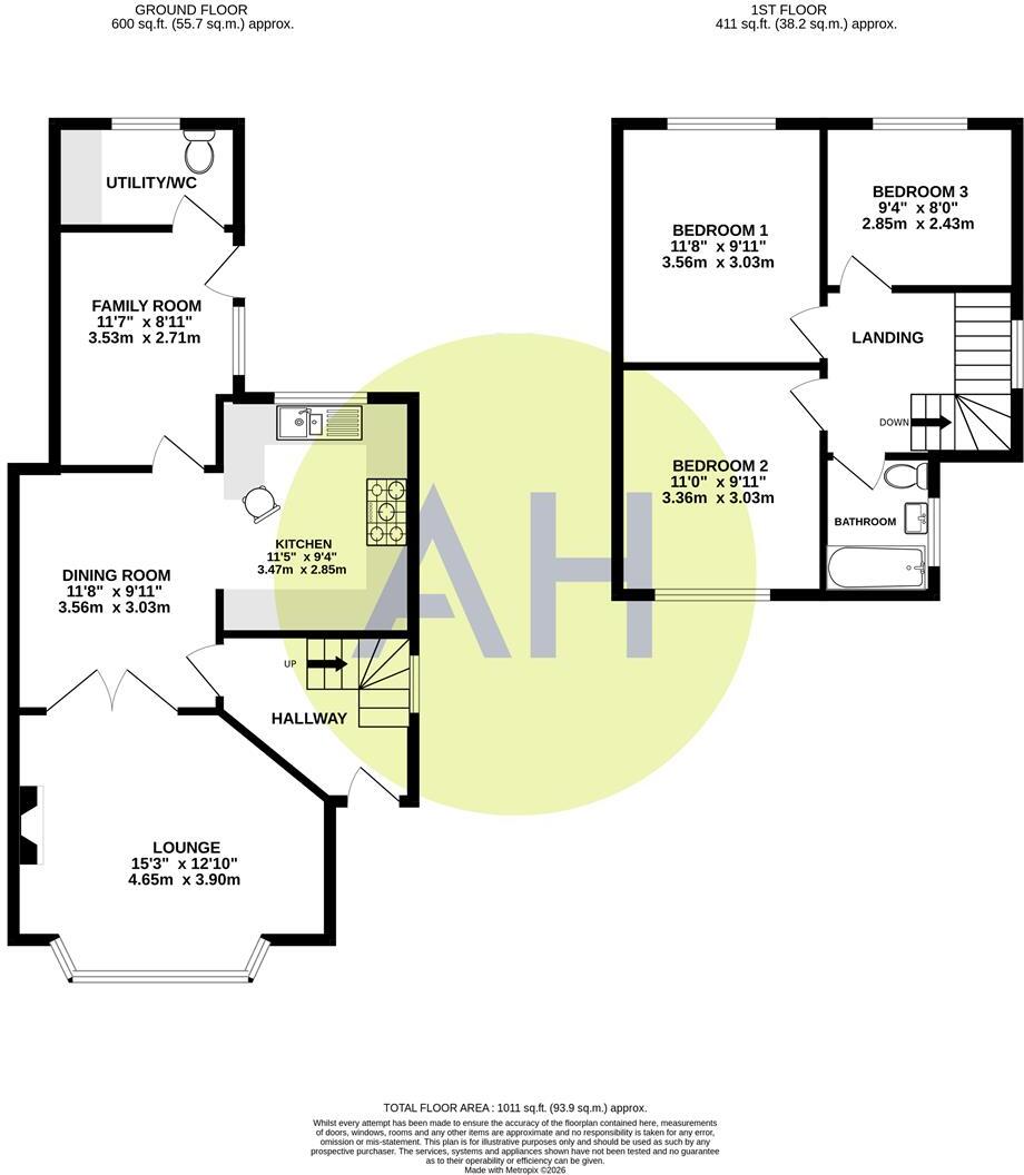 Penarth Road, Northenden floorplan