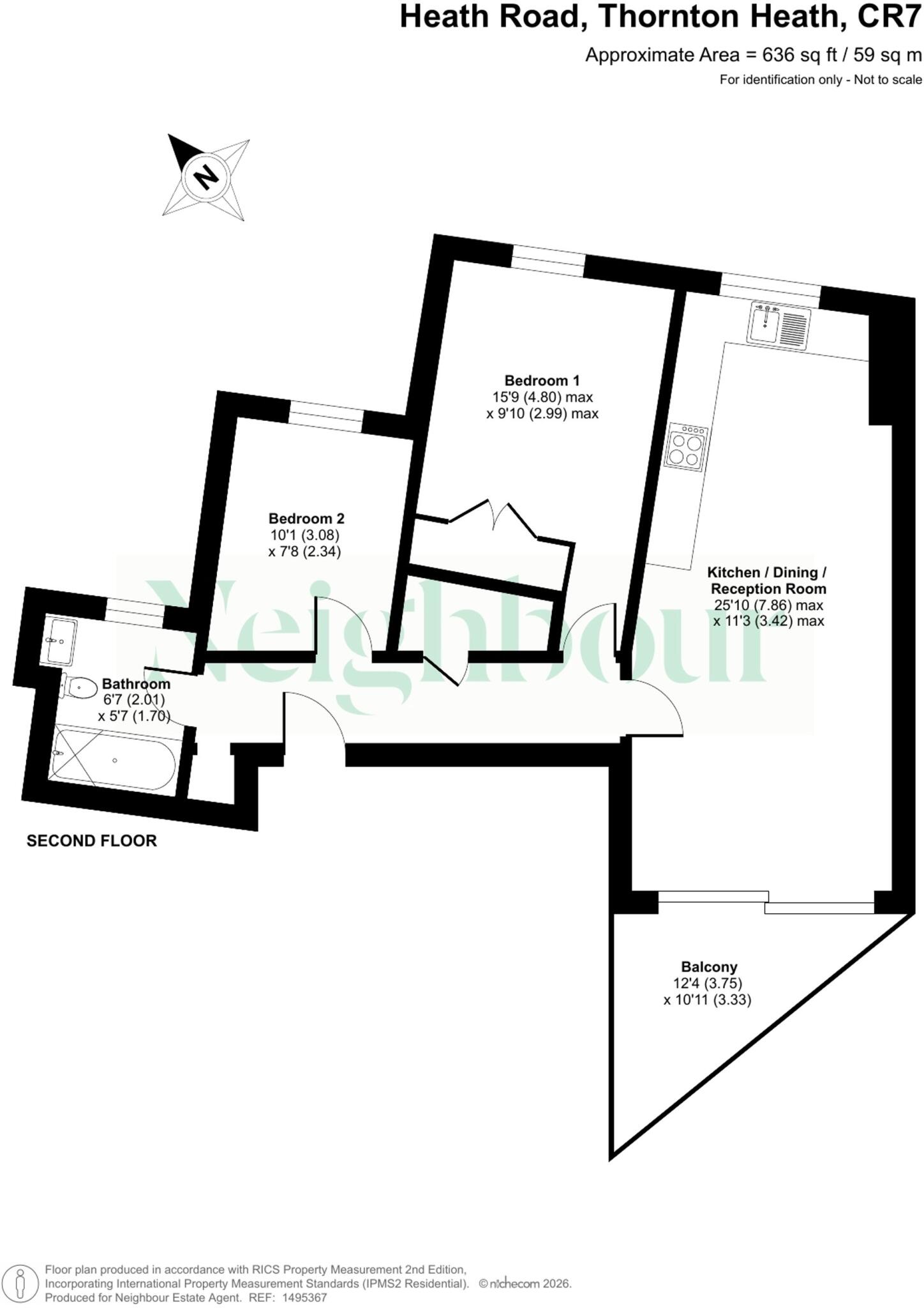 7, Heath Road, Thornton Heath, CR7 floorplan