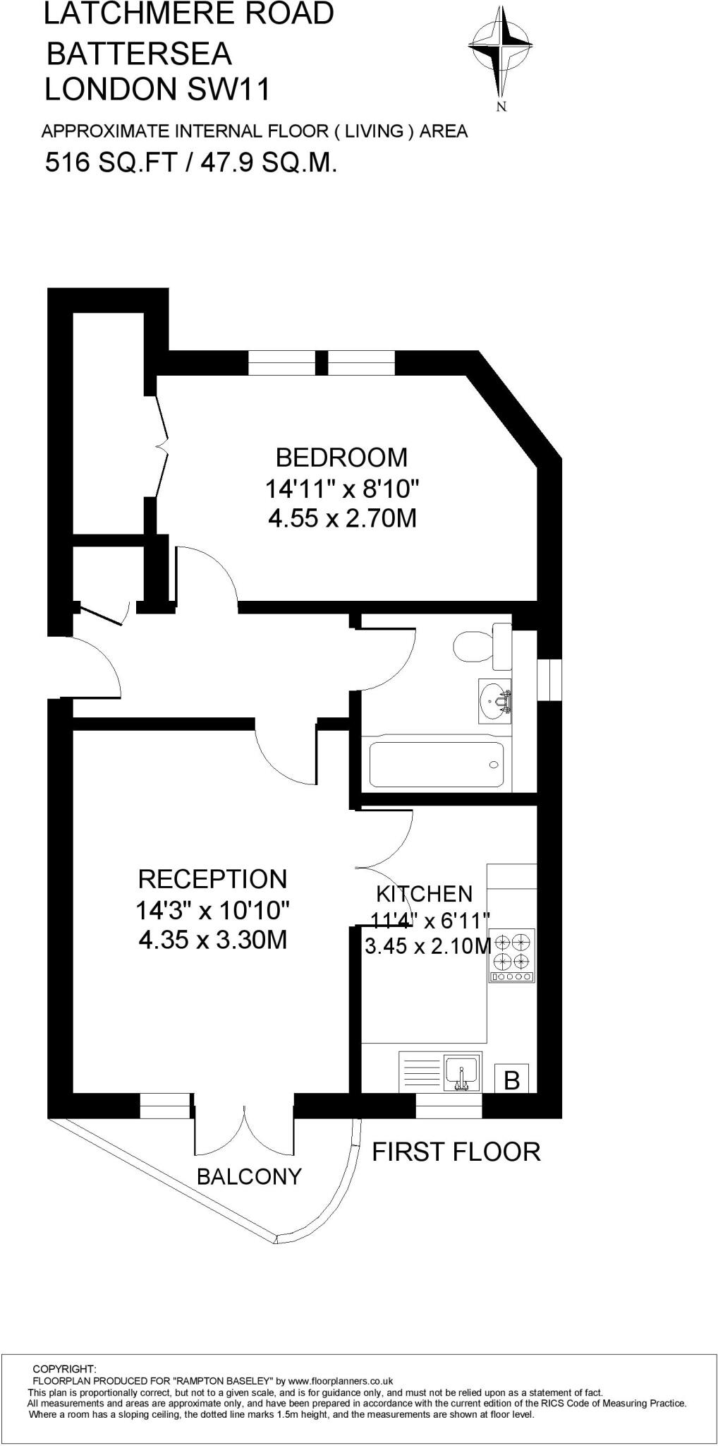 Latchmere Road, SW11 floorplan