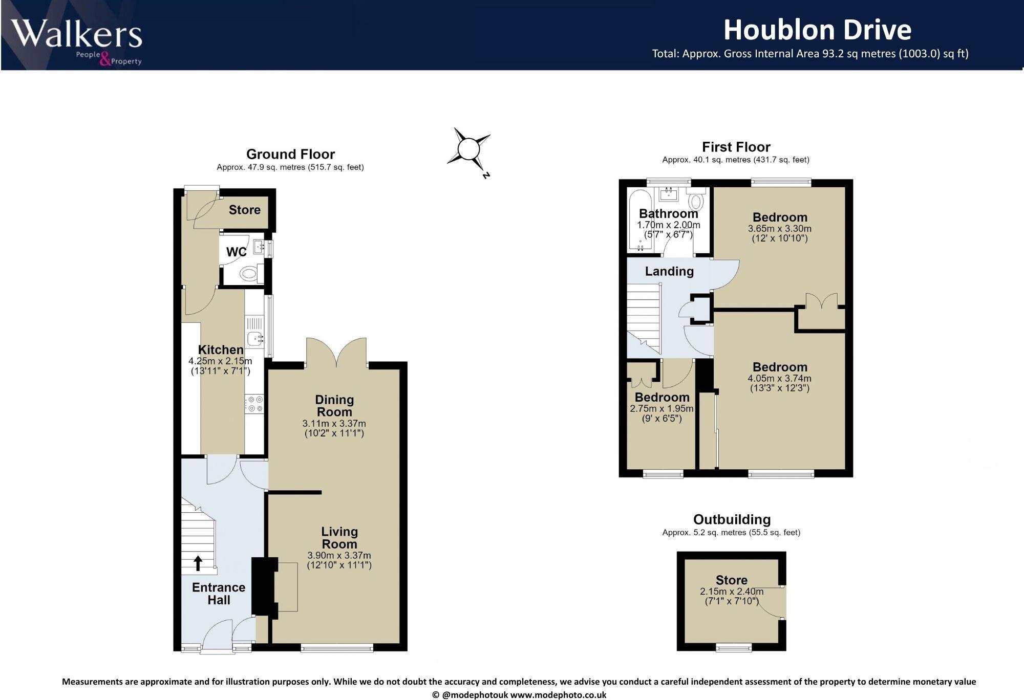 Houblon Drive, Chelmsford floorplan