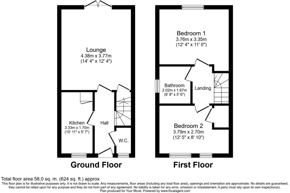Honeysuckle Close, Bessacarr, Doncaster, South Yorkshire, DN4 floorplan