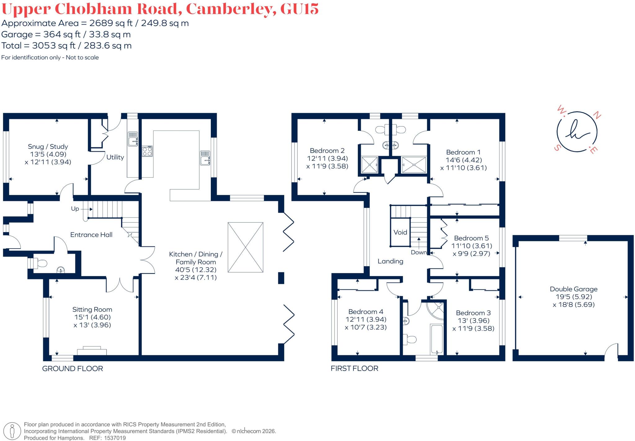 Upper Chobham Road, Camberley GU15 floorplan