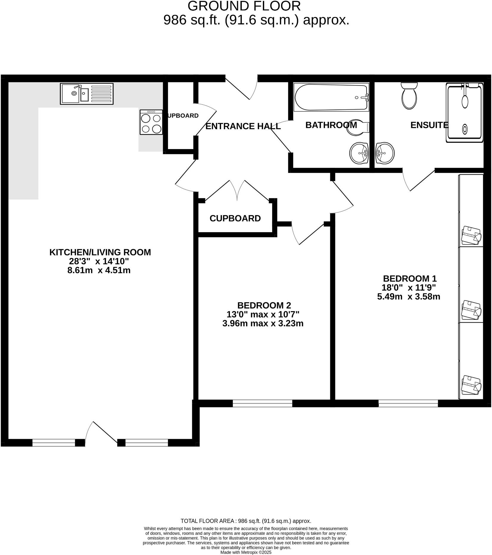 Friary Meadow, Titchfield . Guide Price £325,000-£350,000 floorplan
