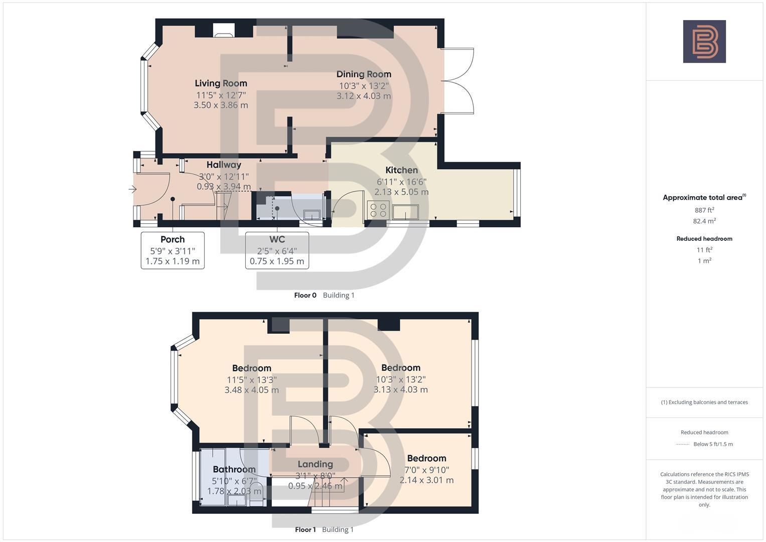 Almond Grove, Rugby floorplan